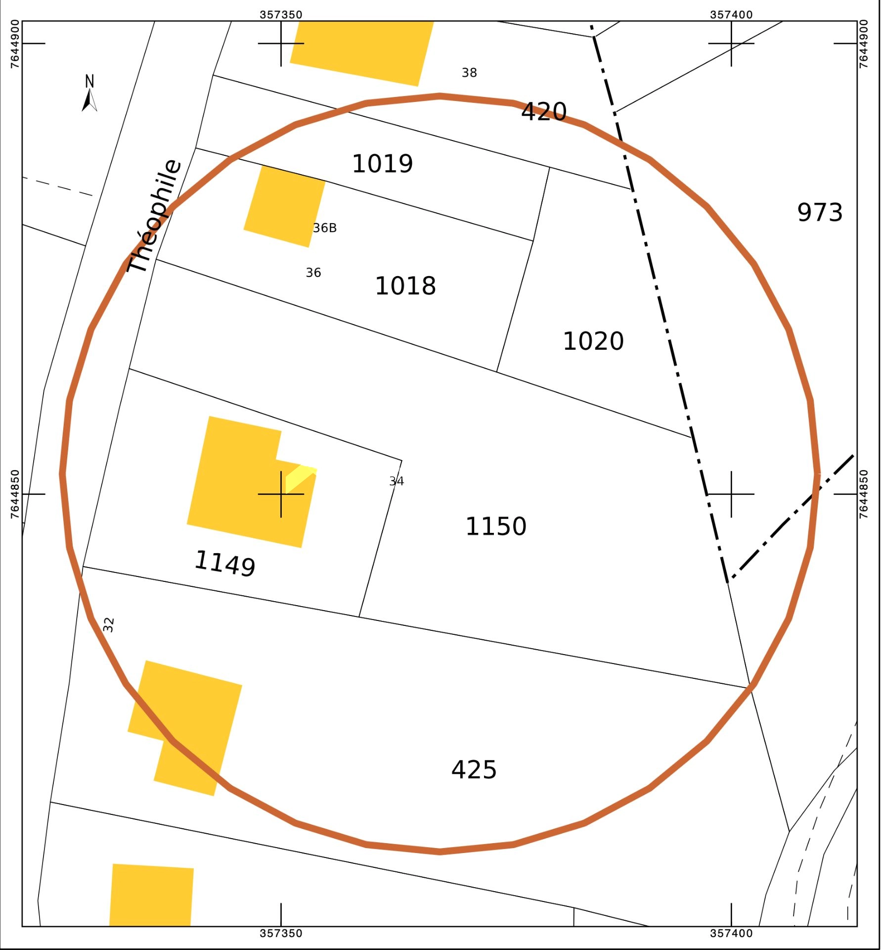 🌿 TERRAIN CONSTRUCTIBLE 1 427 m² – DIVISIBLE – ACCÈS DIRECT – 112,00 €/m2 – SAINT-JOSEPH