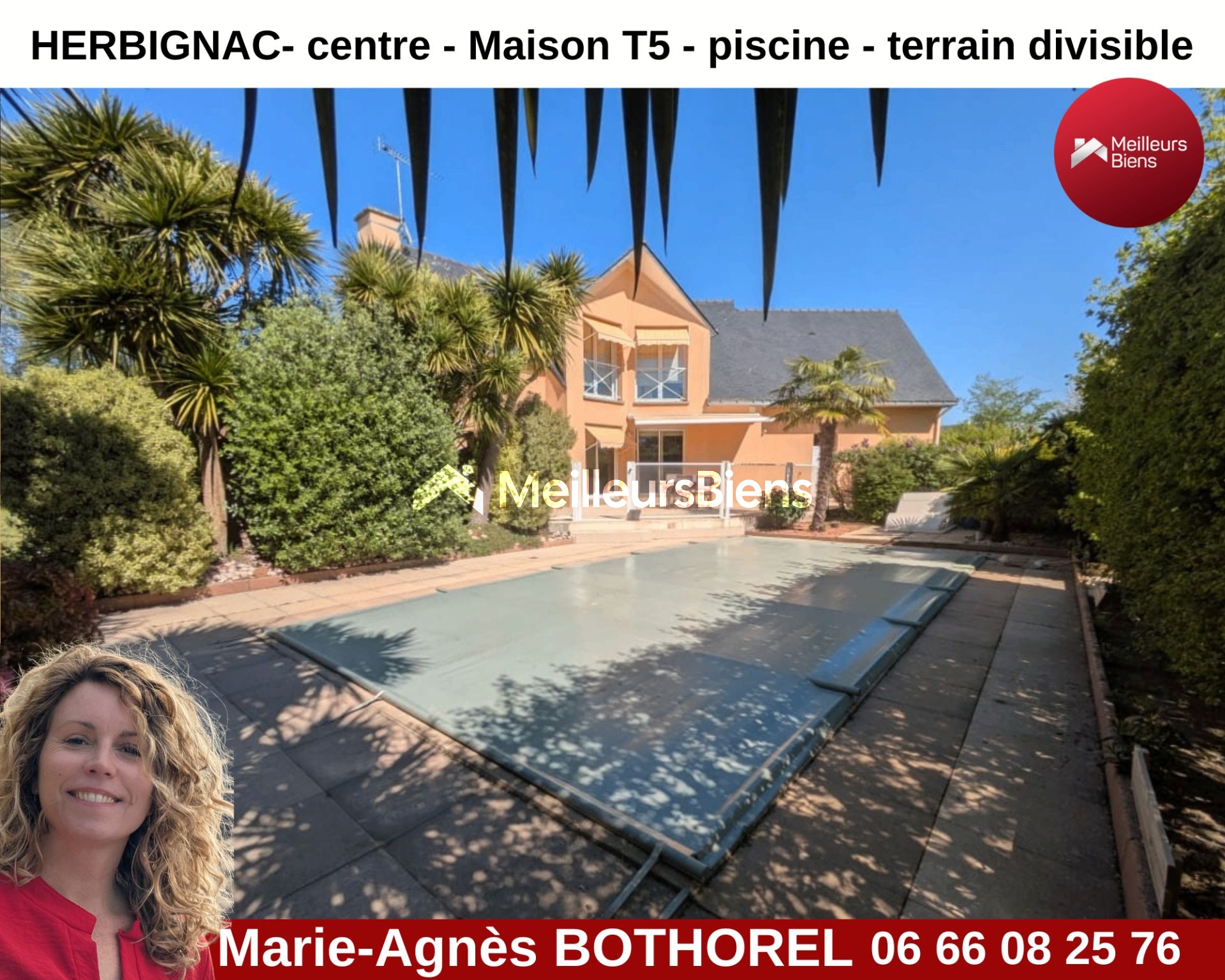 Magnifique maison en plein cœur d'herbignac - piscine-  5 chambres - Grand Terrain divisible