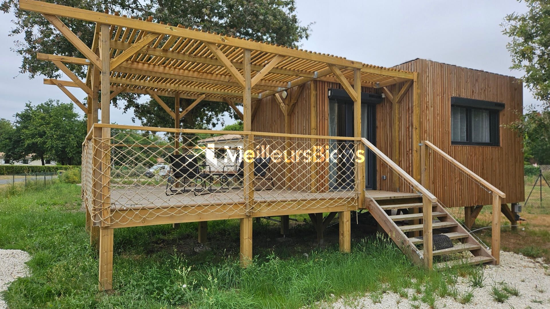Propriété atypique au calme entre estuaire et plages océanes - maison structure bois sur pilotis