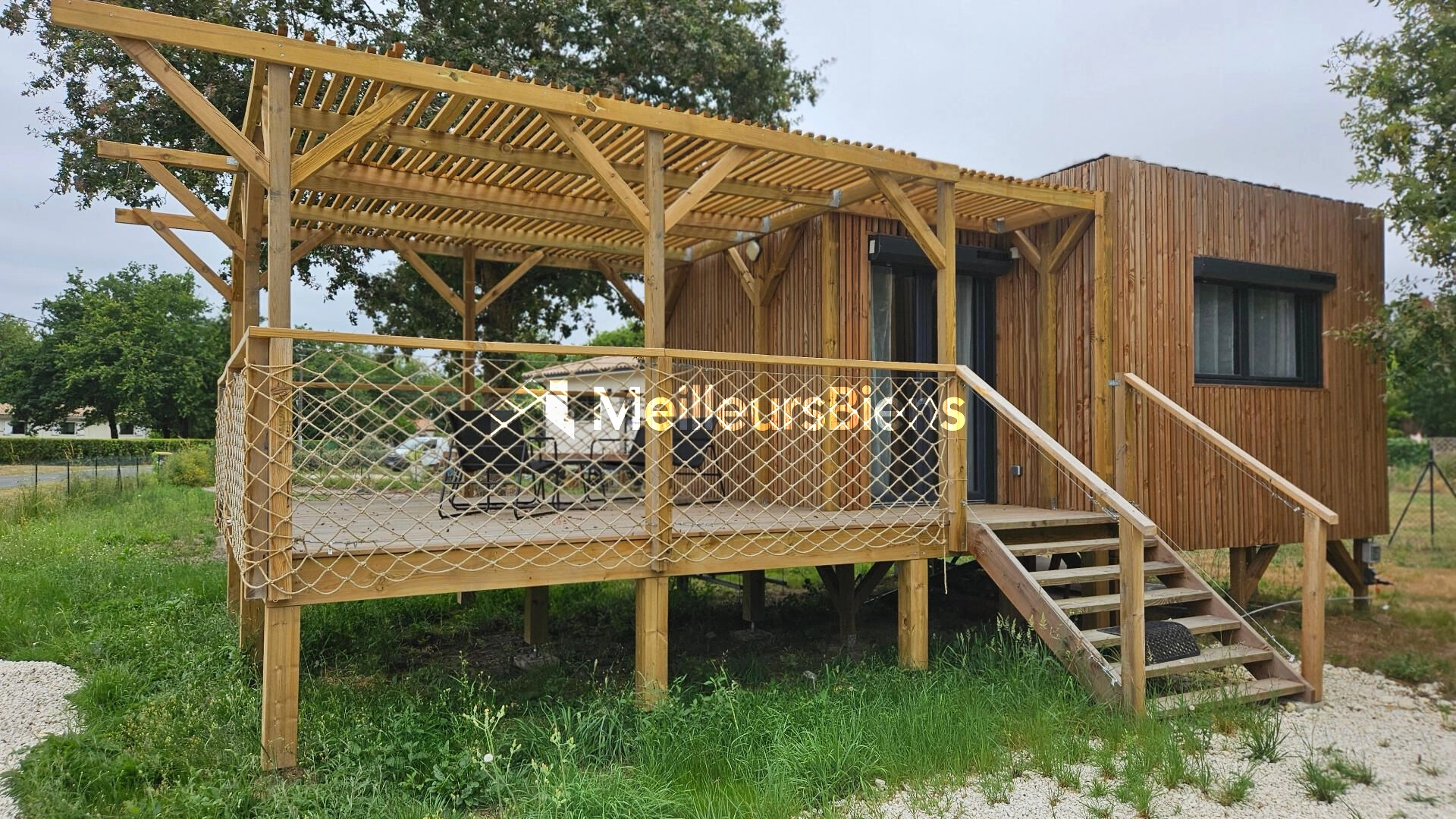 Propriété atypique au calme entre estuaire et plages océanes - maison structure bois sur pilotis