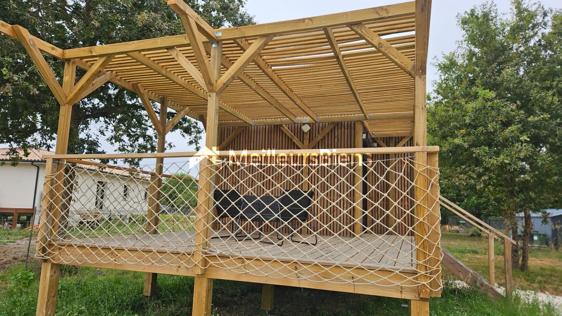 Propriété atypique au calme entre estuaire et plages océanes - maison structure bois sur pilotis
