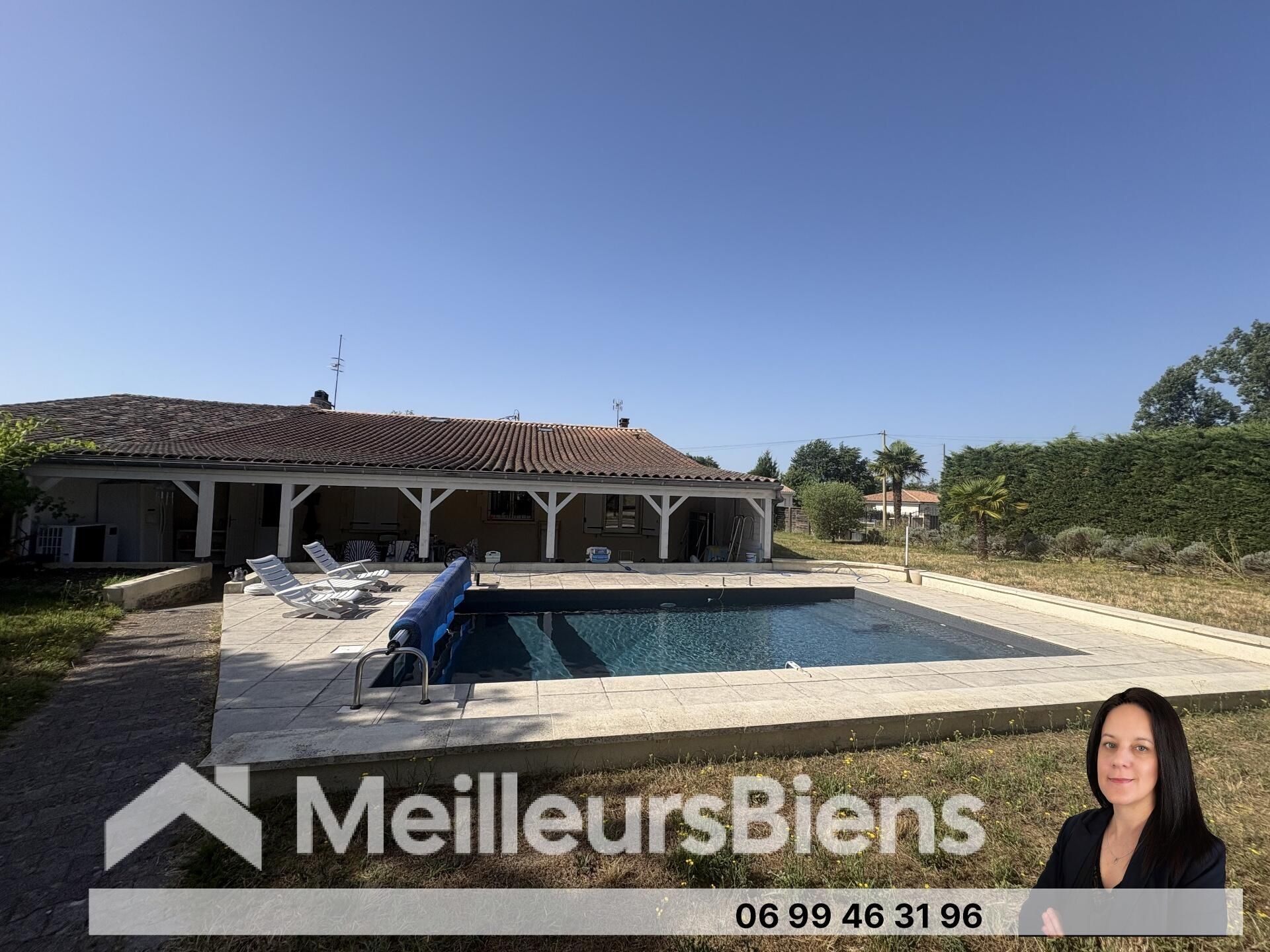 Maison familiale avec piscine et jardin à moins d'une heure de Bordeaux