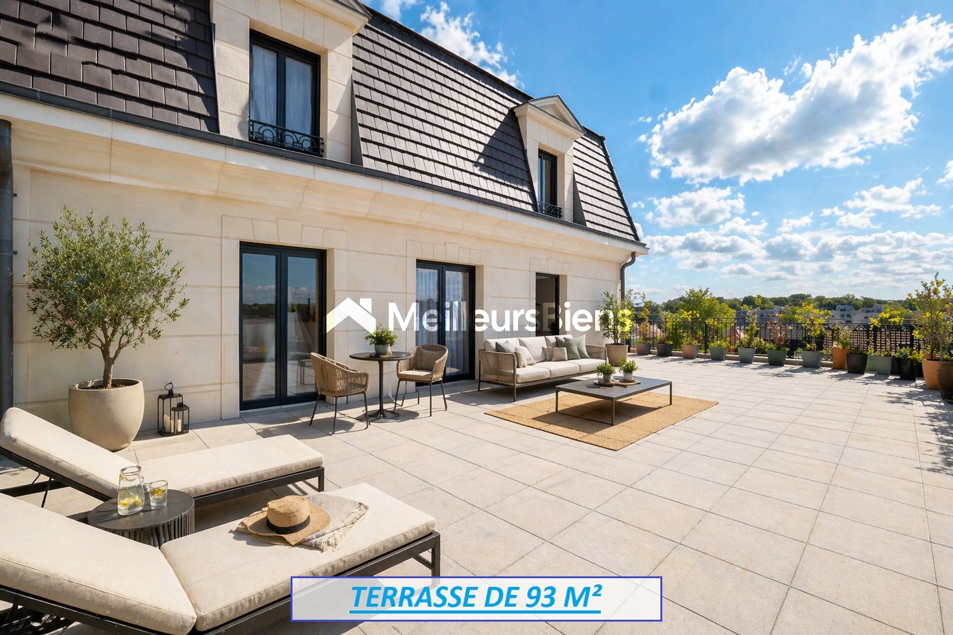 Magnifique duplex 107 m² + terrasse 93 m² + 2 parking
