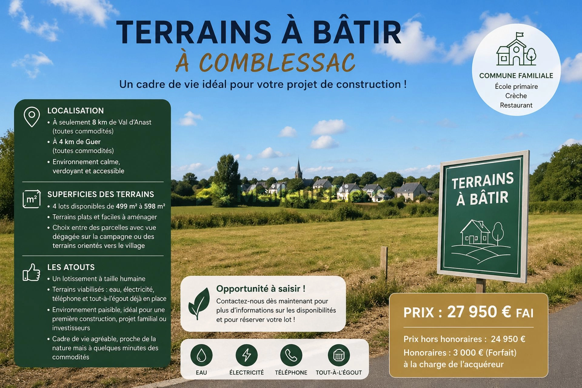 Votre futur terrain à bâtir dans un lotissement à taille humaine
