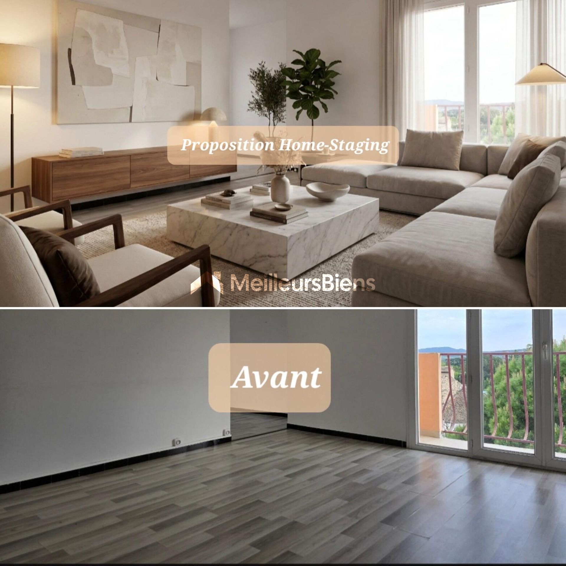 Appartement T5 de 89,68 m² avec balcon au centre de Pont-Saint-Esprit