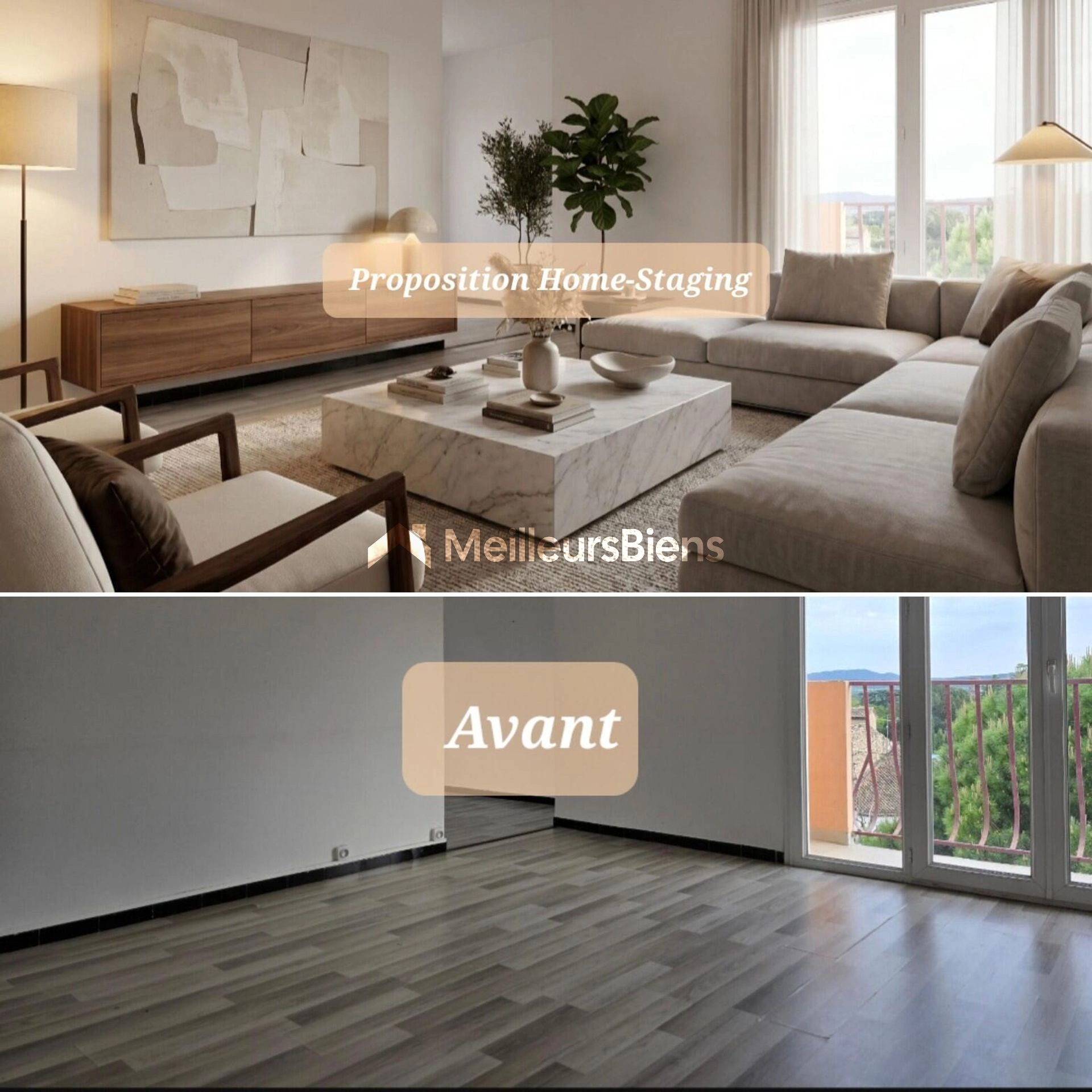 Appartement T5 de 89,68 m² avec balcon au centre de Pont-Saint-Esprit
