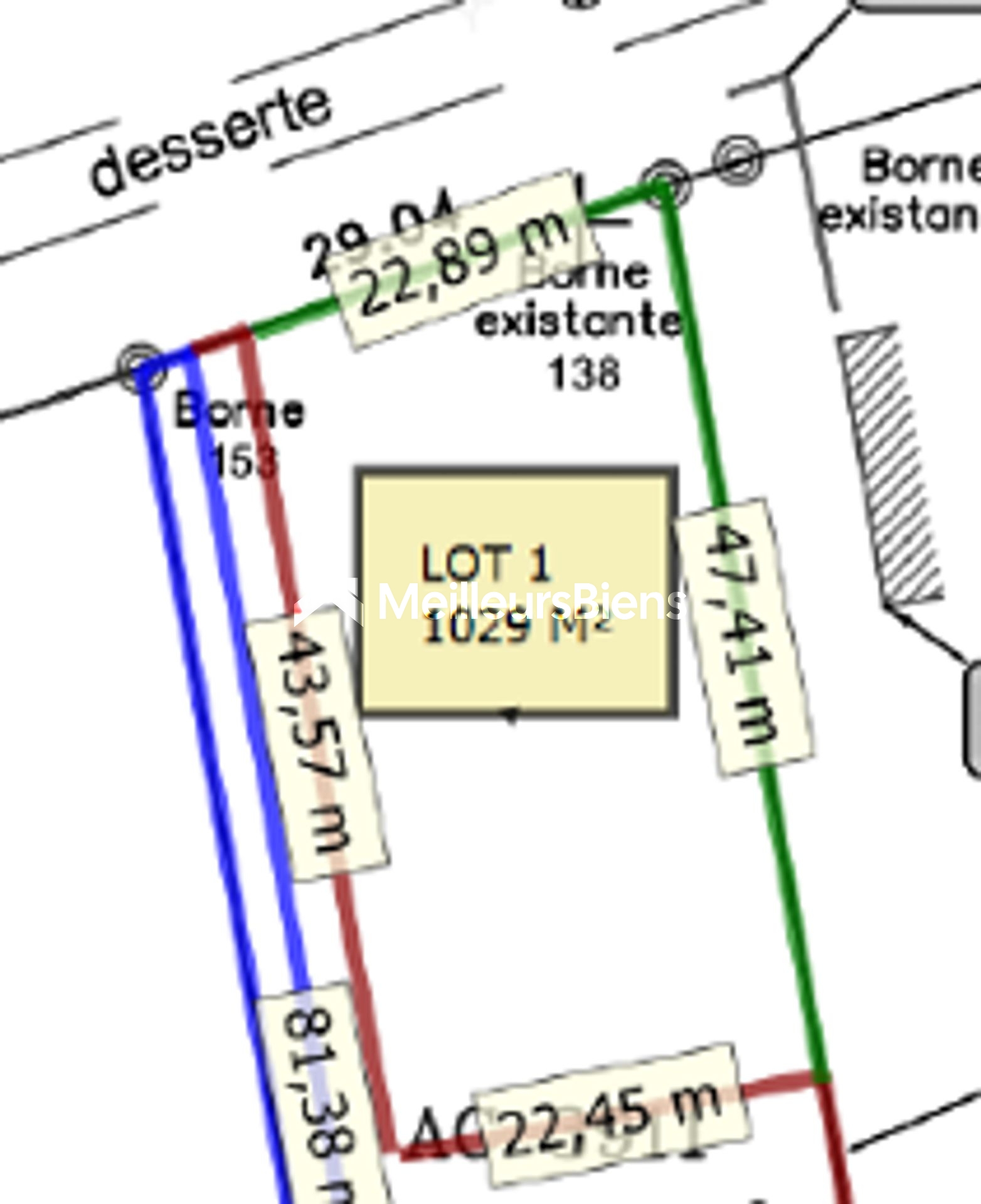 Terrain de 1029 m² à Sainte-Anne, idéal pour projet immobilier