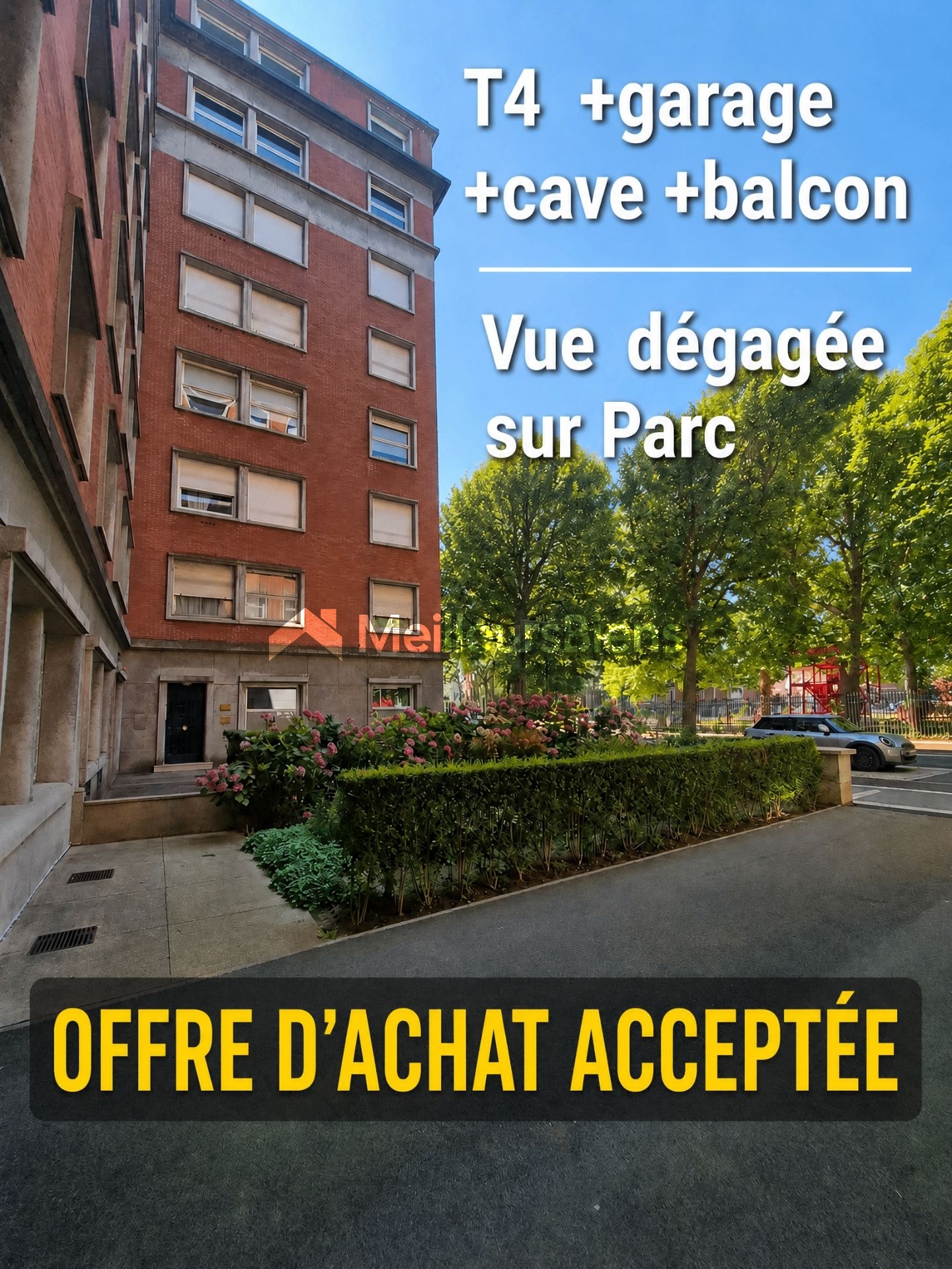 Appartement 3 chambres avec garage et balcon à Lille 59000