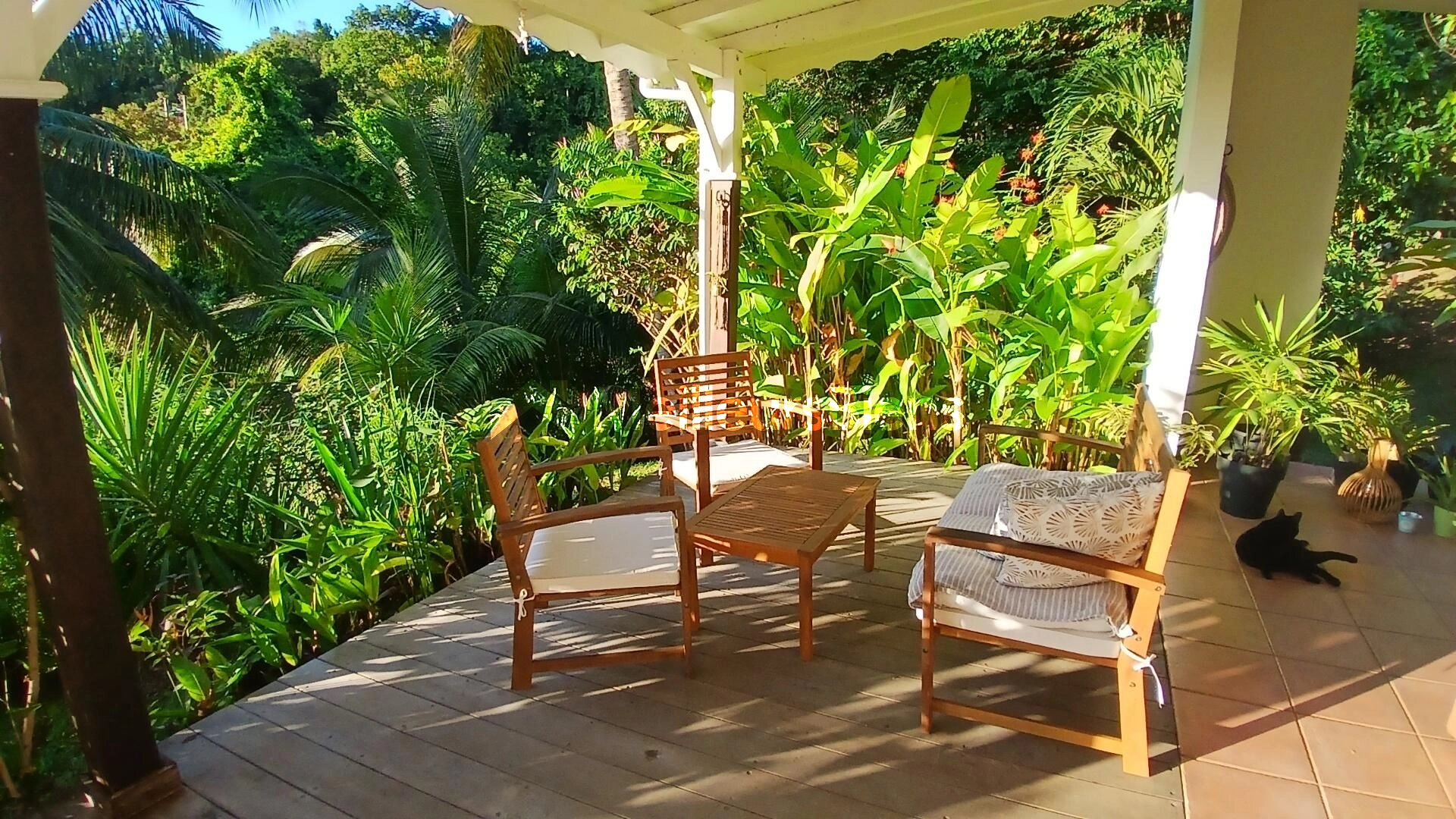 DESHAIES-Maya: Bas de Villa en rez de jardin T3