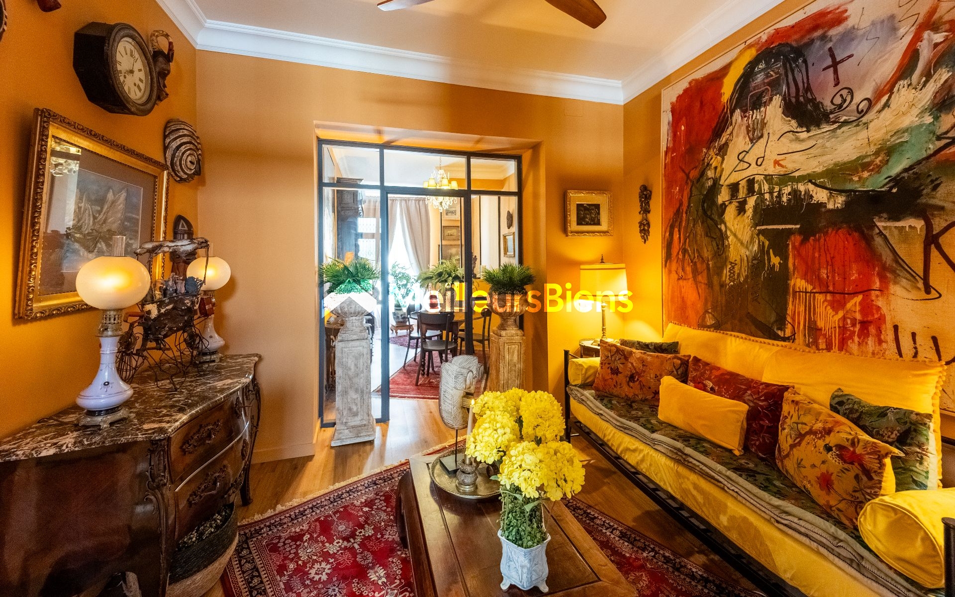Nice/Carabacel : Vaste appartement familial (141 m2) dans bel immeuble Bourgeois typiquement Nicois