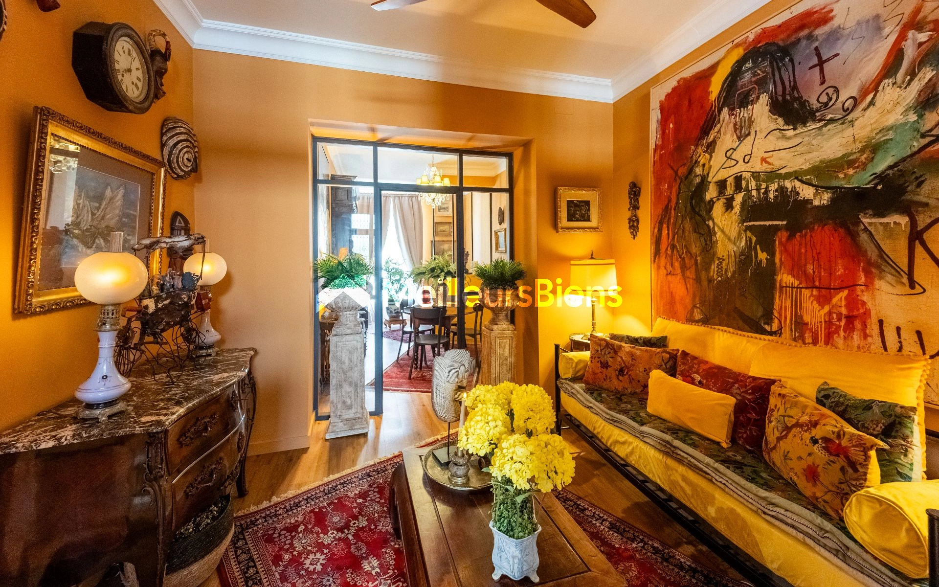 Nice/Carabacel : Vaste appartement familial (141 m2) dans bel immeuble Bourgeois typiquement Nicois