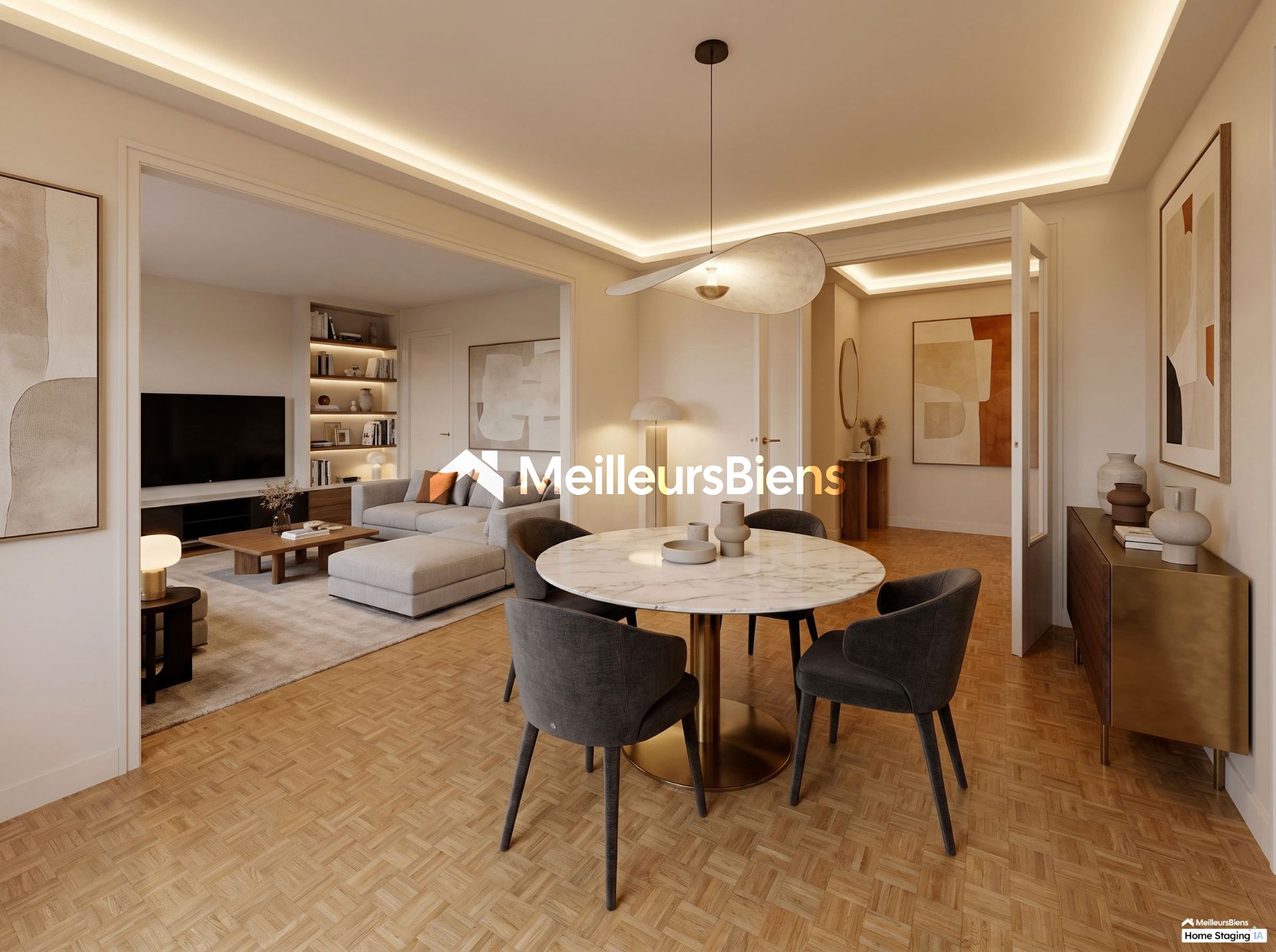 Rare : 4 pièces lumineux avec balcon, vue sur jardin et studio indépendant.