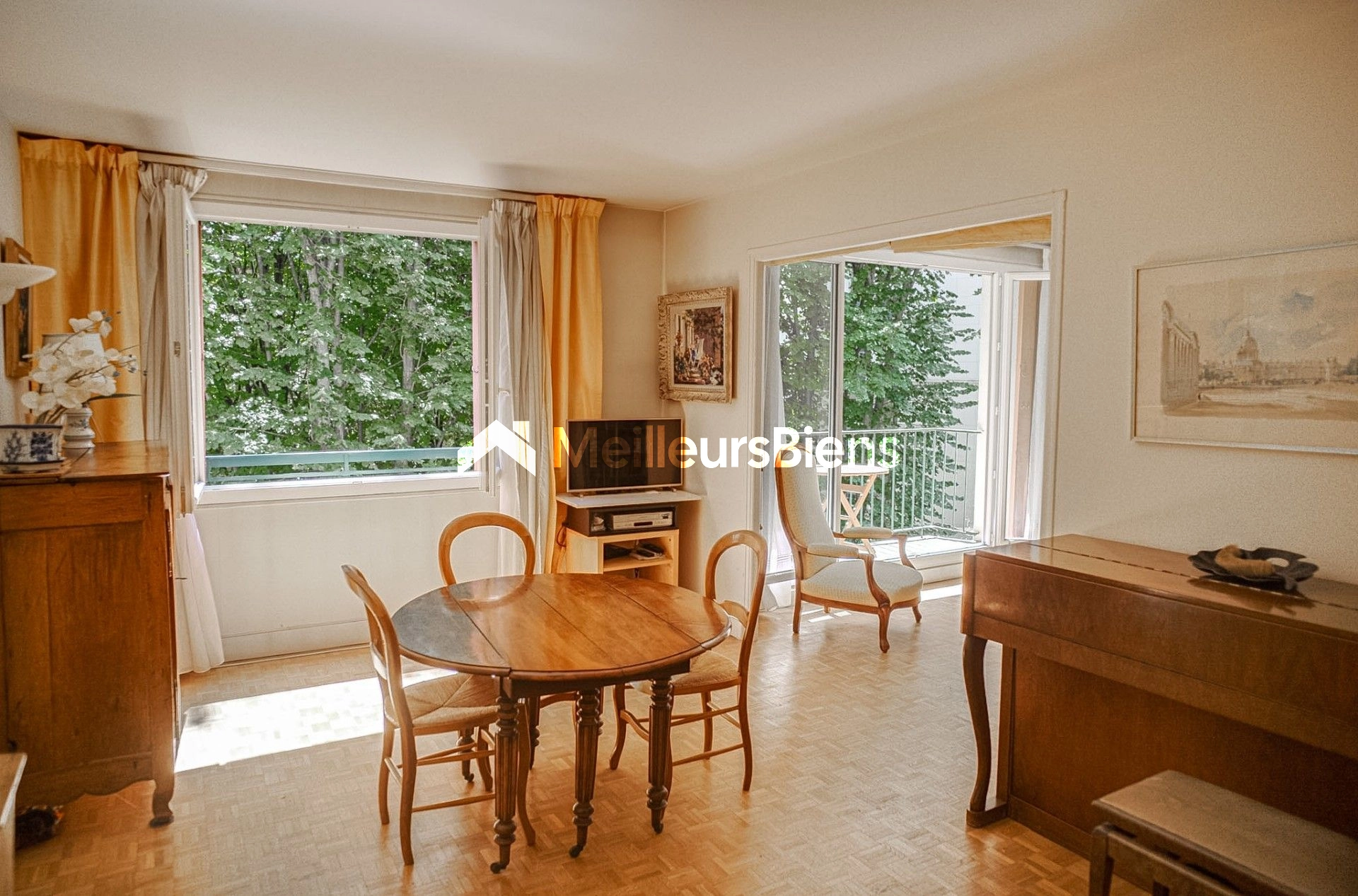 Rare : 4 pièces lumineux avec balcon, vue sur jardin et studio indépendant.