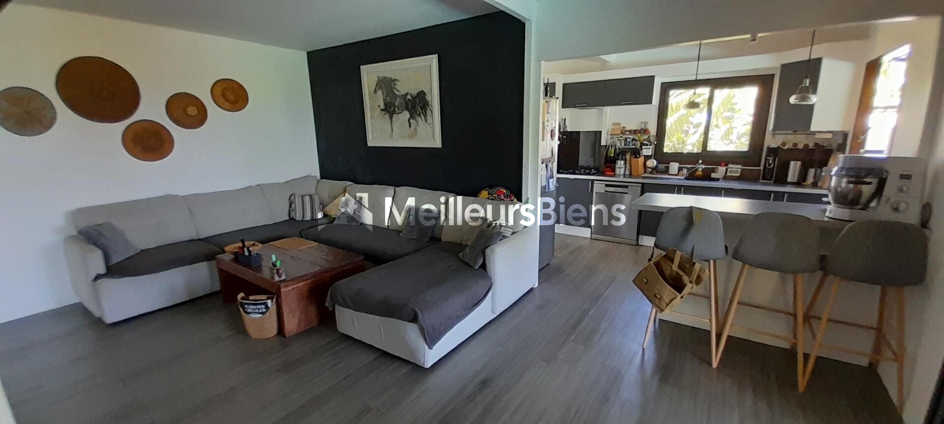 Villa en bois VUE MER avec 3 chambres, un bureau, piscine, jacuzzi