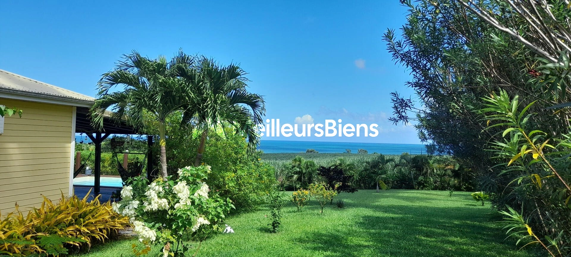 Villa en bois VUE MER avec 3 chambres, un bureau, piscine, jacuzzi