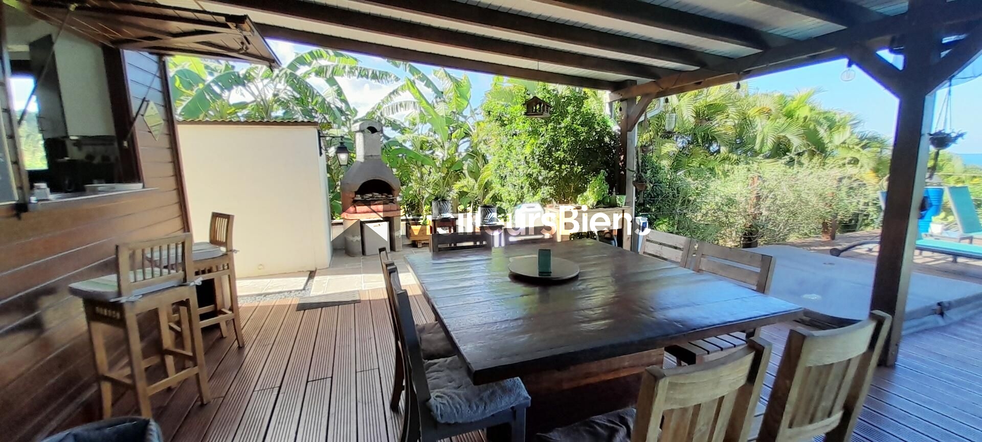 Villa en bois VUE MER avec 3 chambres, un bureau, piscine, jacuzzi