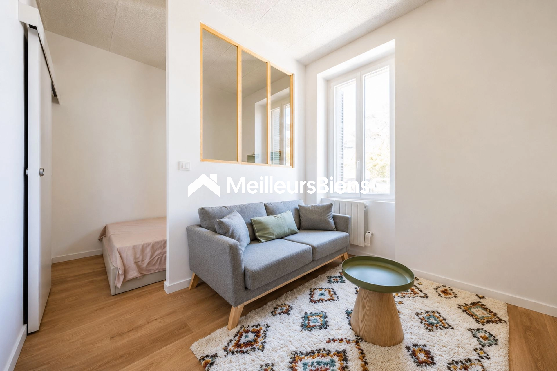 Location studio meublé rez-de-chaussée Dijon centre 1 pièce