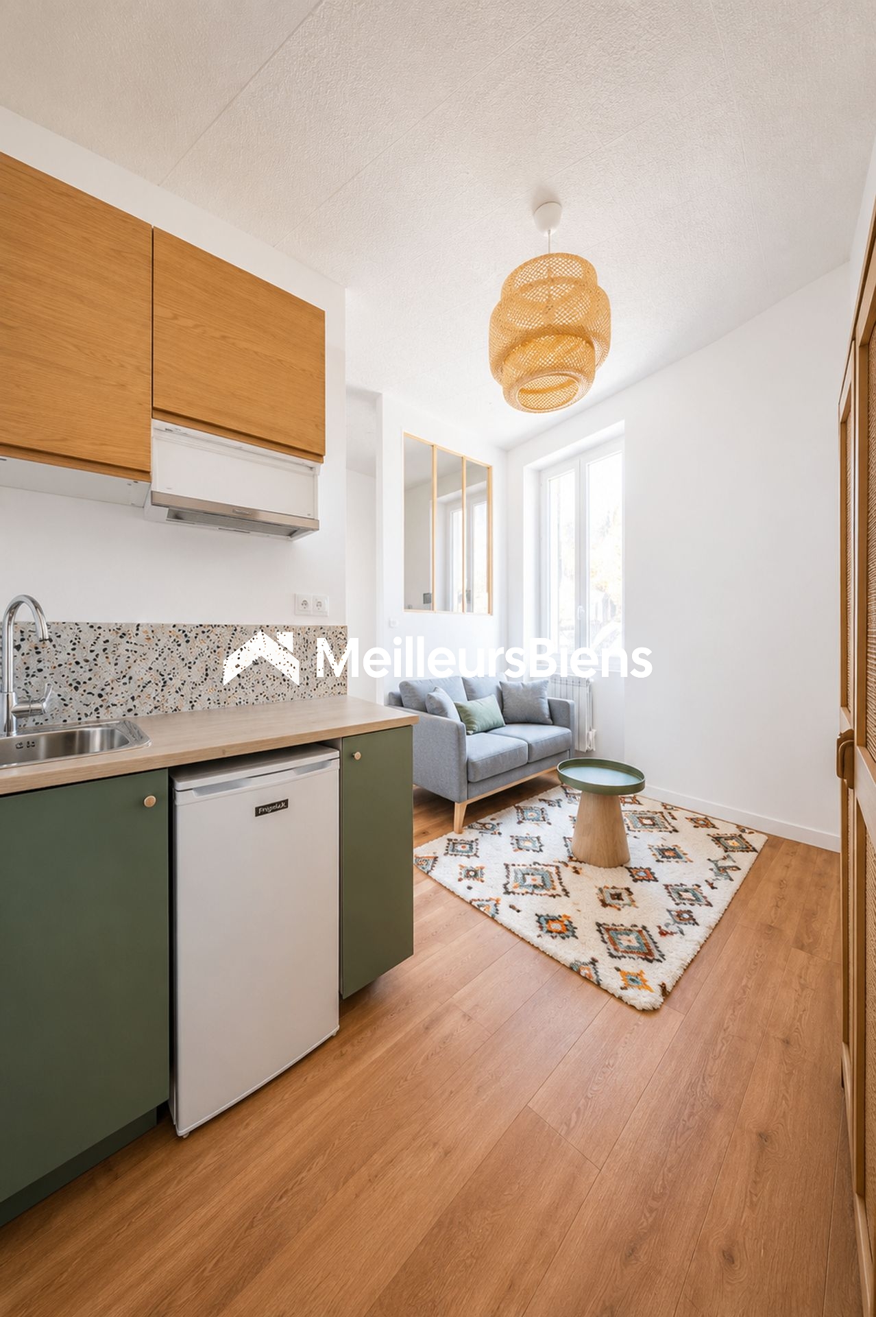 Location studio meublé rez-de-chaussée Dijon centre 1 pièce