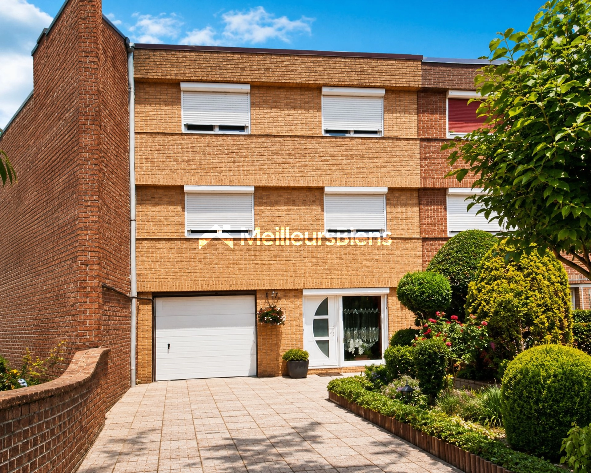 Maison 3 chambres avec garage, véranda et jardin à Lens
