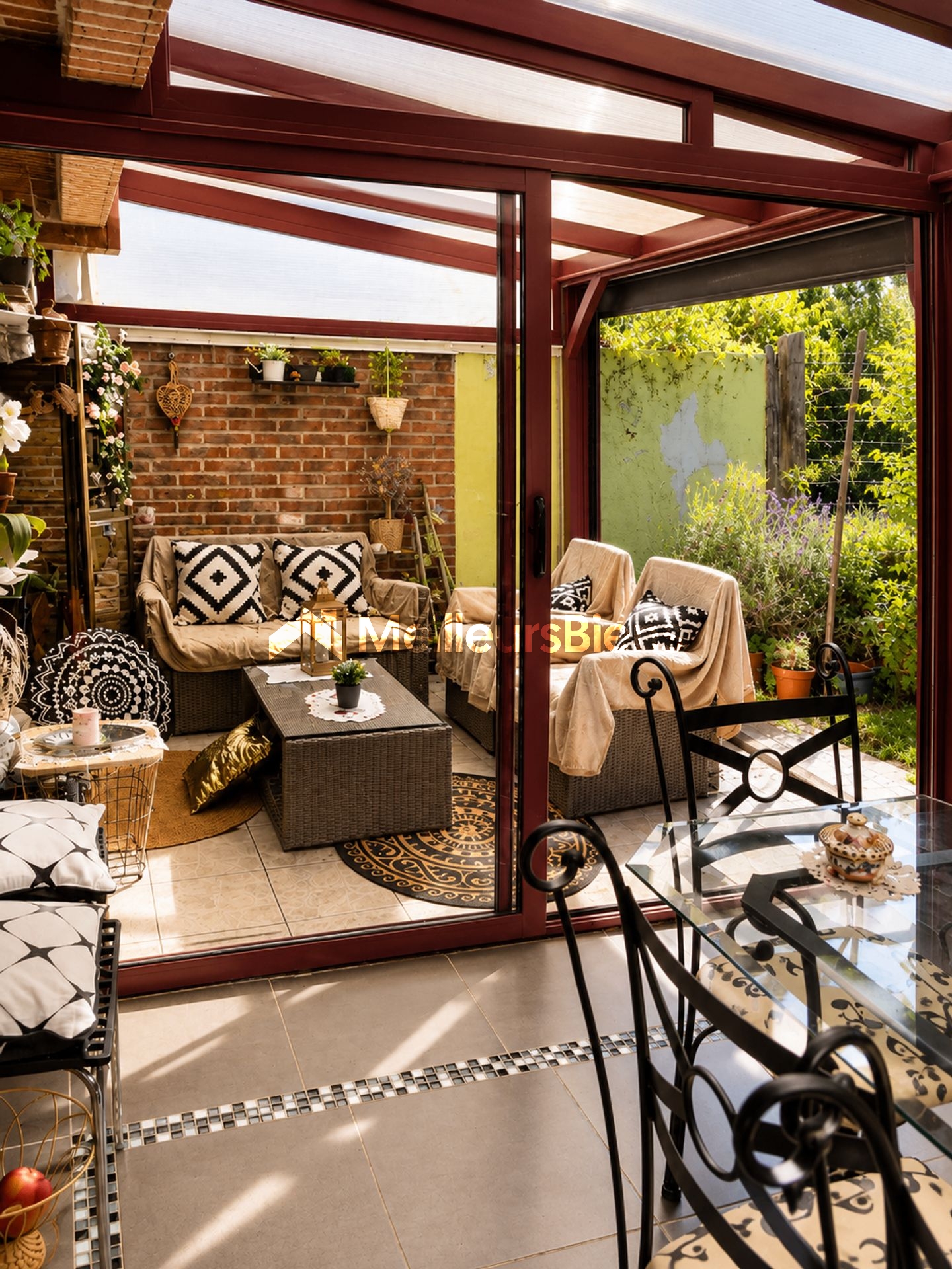 Maison 3 chambres avec garage, véranda et jardin à Lens