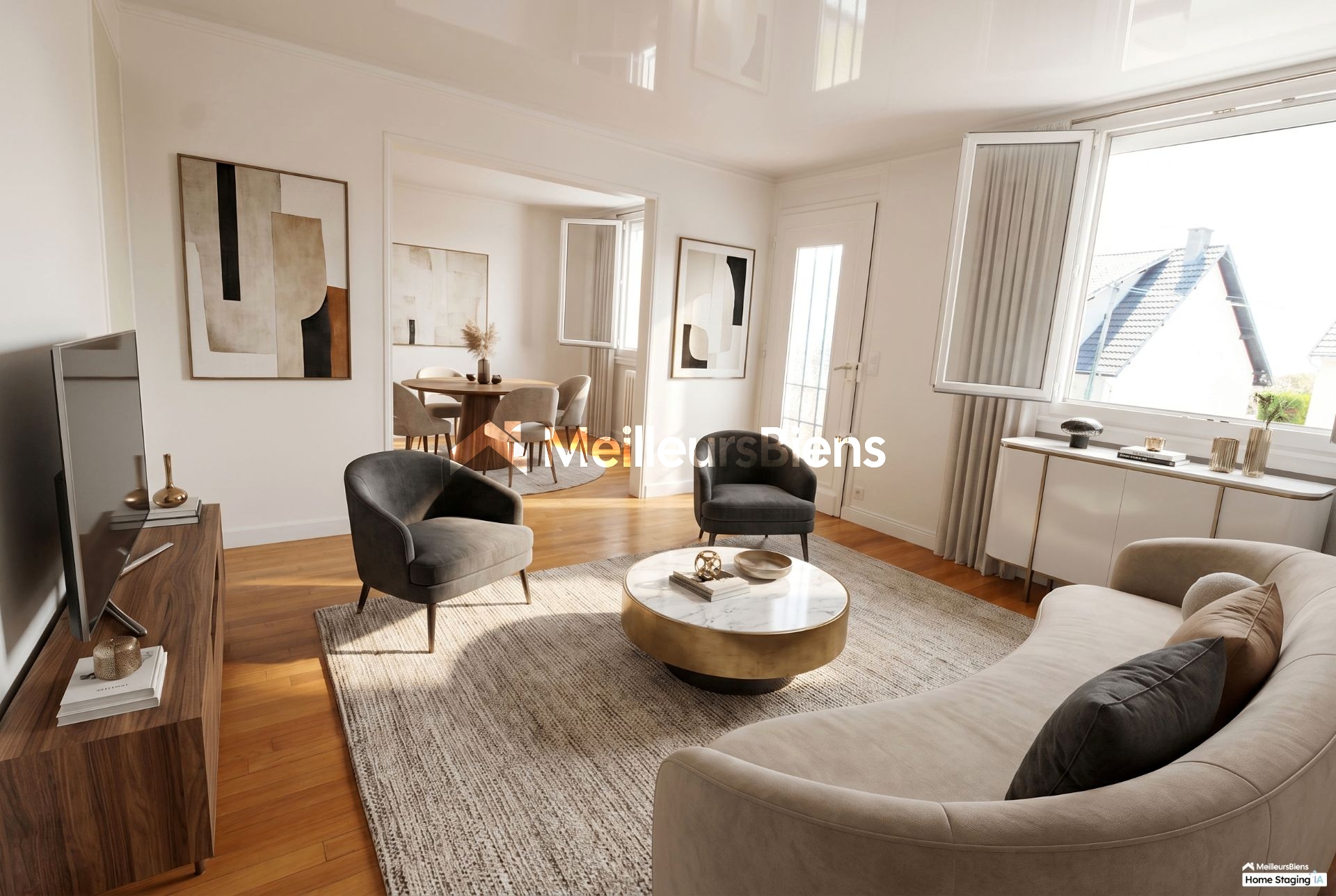 CORMEILLES-EN-PARISIS - QUARTIER CENTRE HAUT - MAISON 90 M² - 3 CHAMBRES - TERRAIN 392 M² - TERRASSE - GARAGE - PARKING - SOUS SOL -