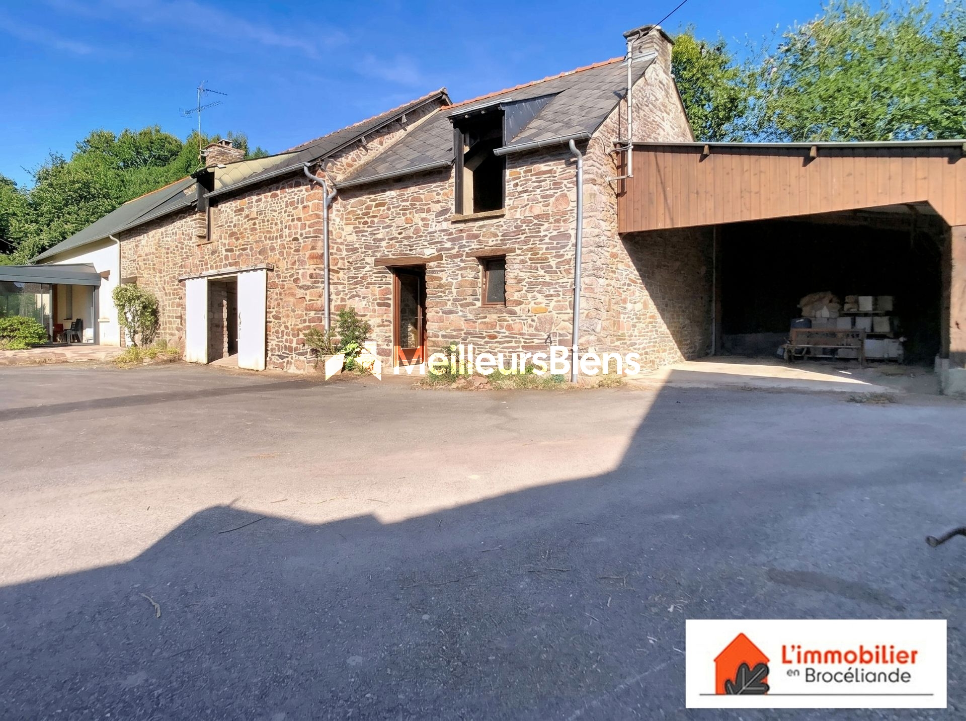 Longère en pierre en Brocéliande – Calme absolu sans aucun vis-à-vis