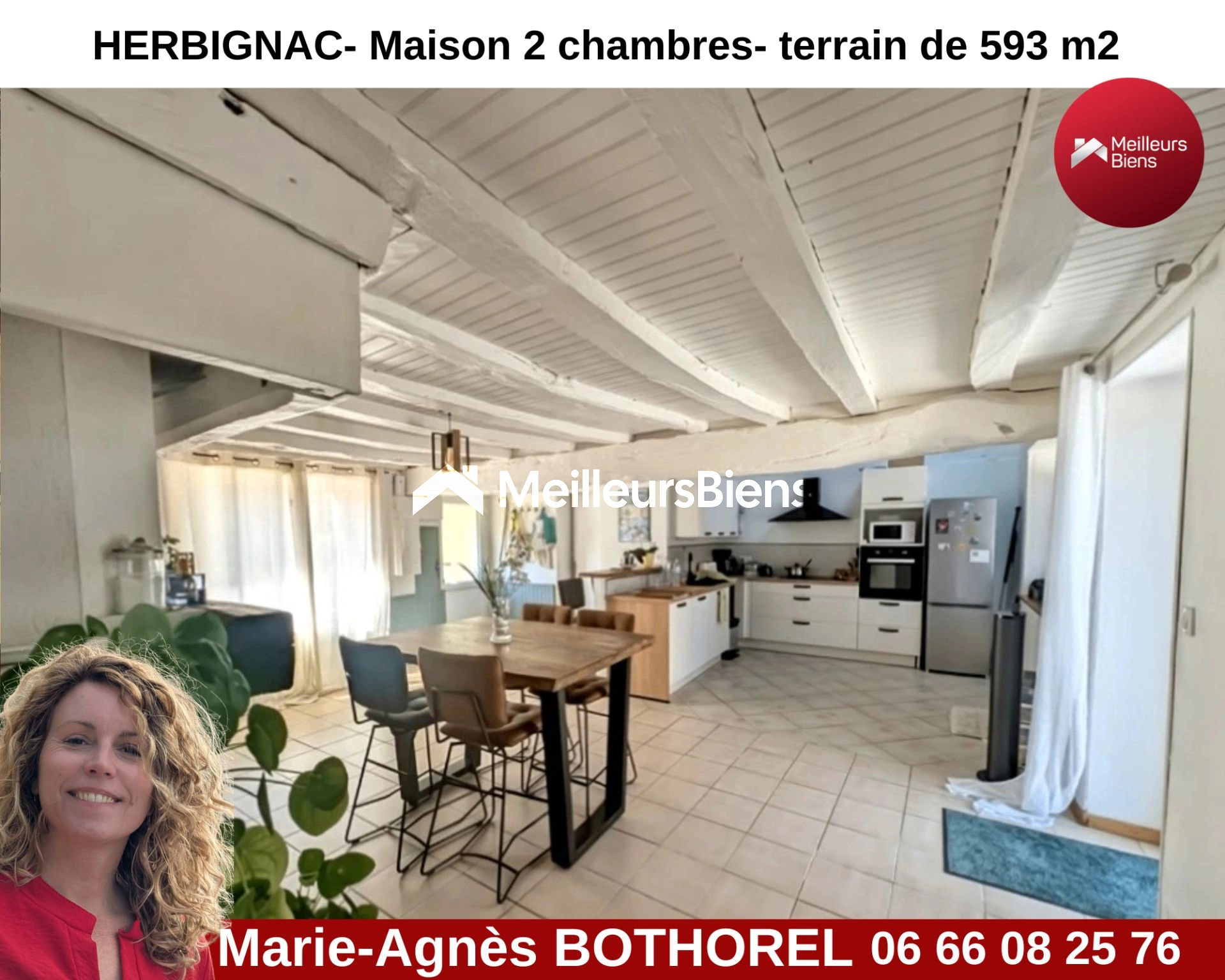 44410 HERBIGNAC- maison 2 chambres - terrain de 593 m2
