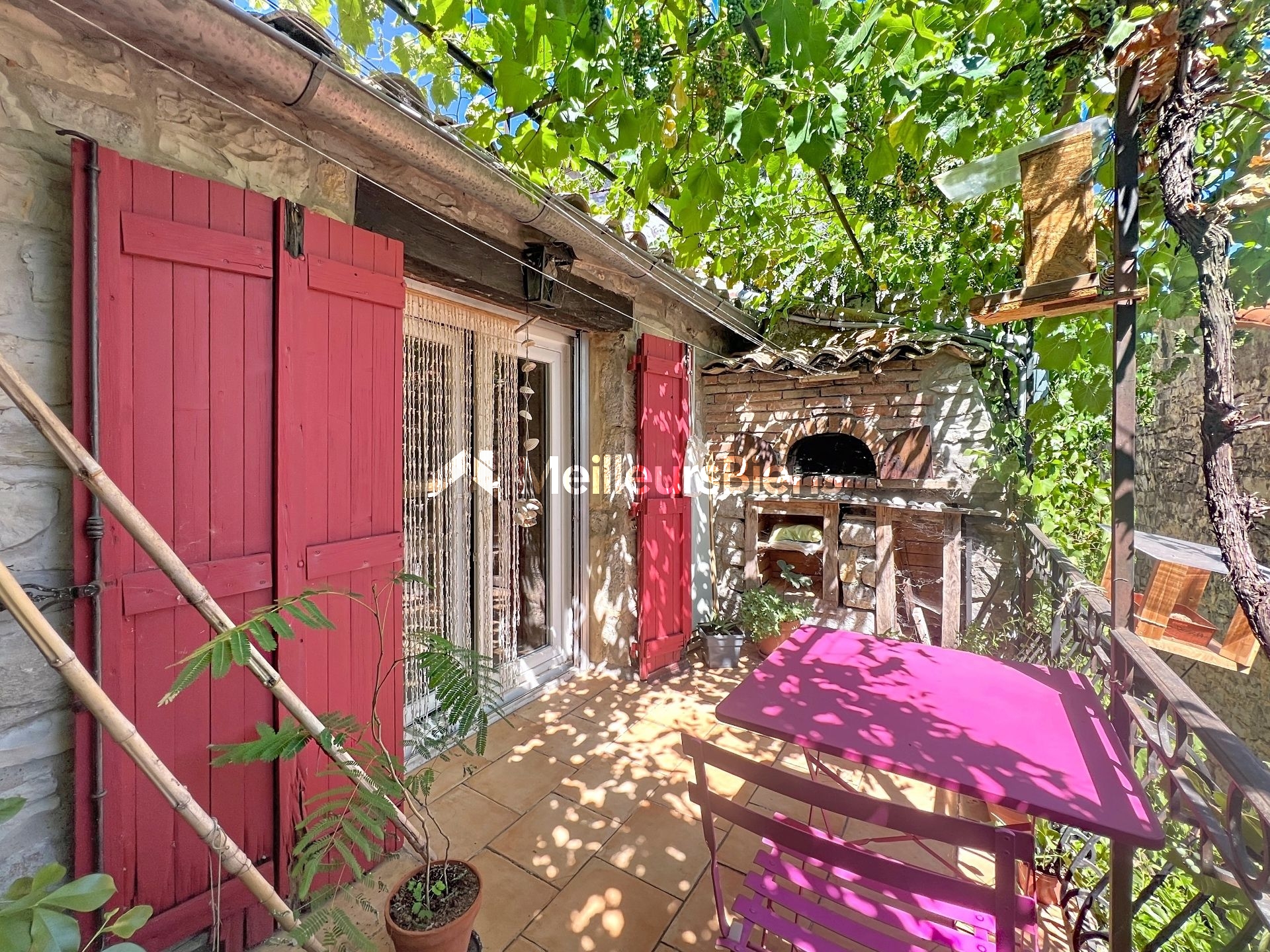 Sud Ardèche – Beaulieu – Maison en pierre  110 m2 habitables