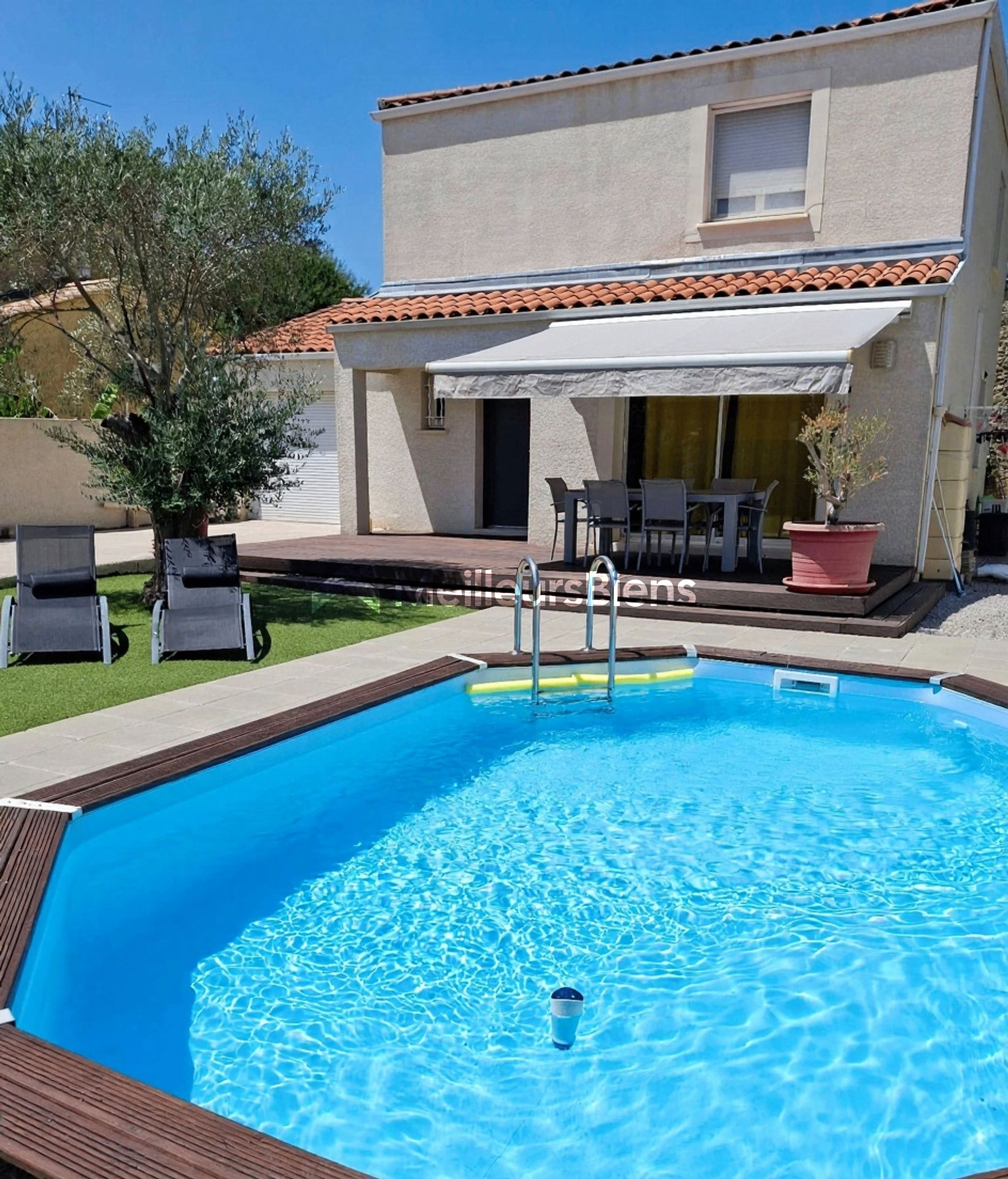 Gigean villa 4 chambres terrain clos 384 m² vaste pièce à vivre