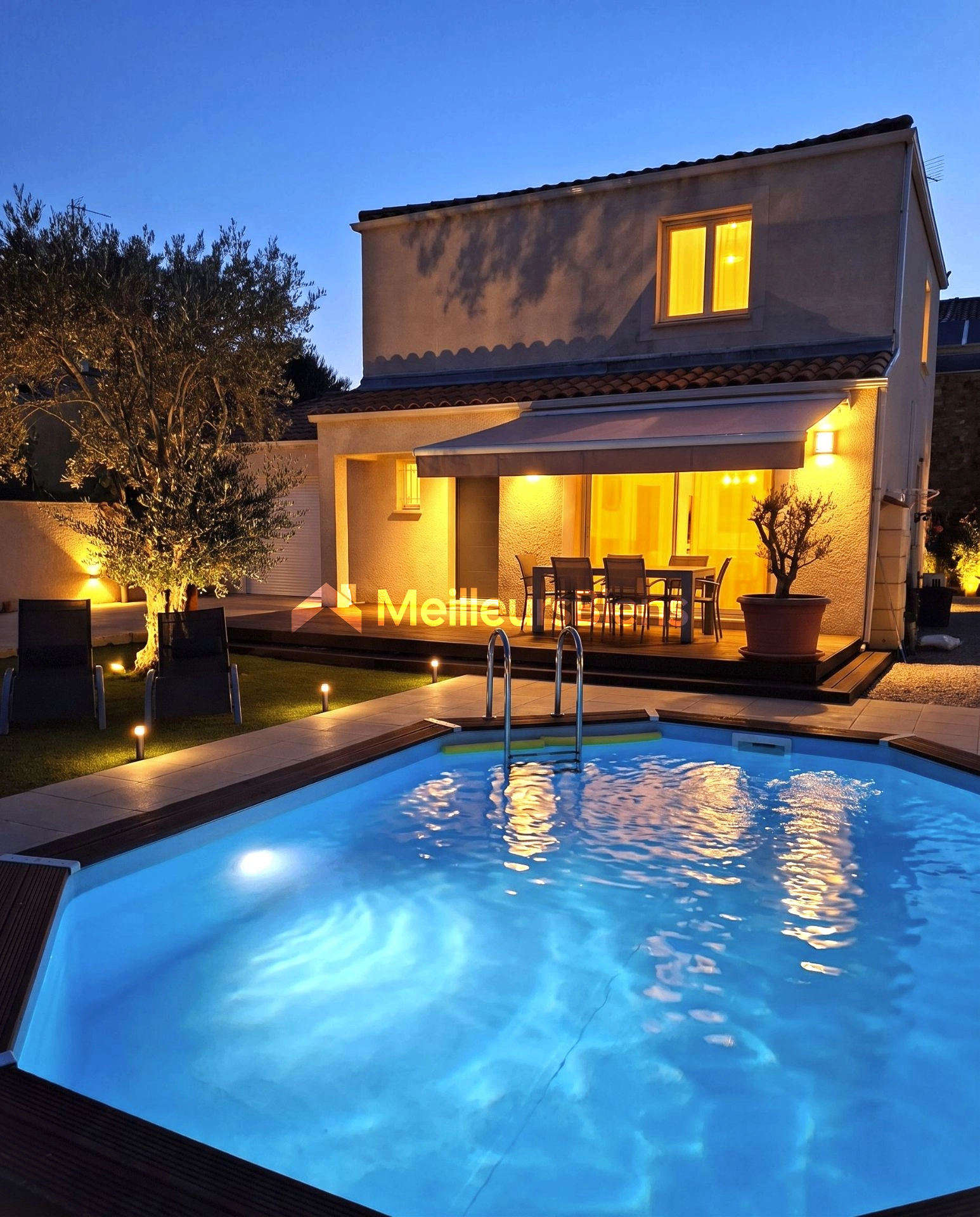 Gigean villa 4 chambres terrain clos 384 m² vaste pièce à vivre