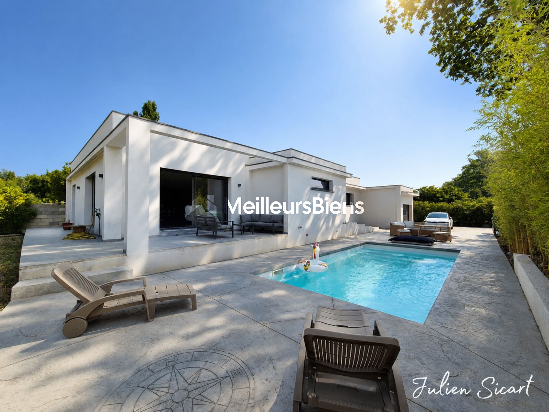 Villa contemporaine plain pied de 172m²