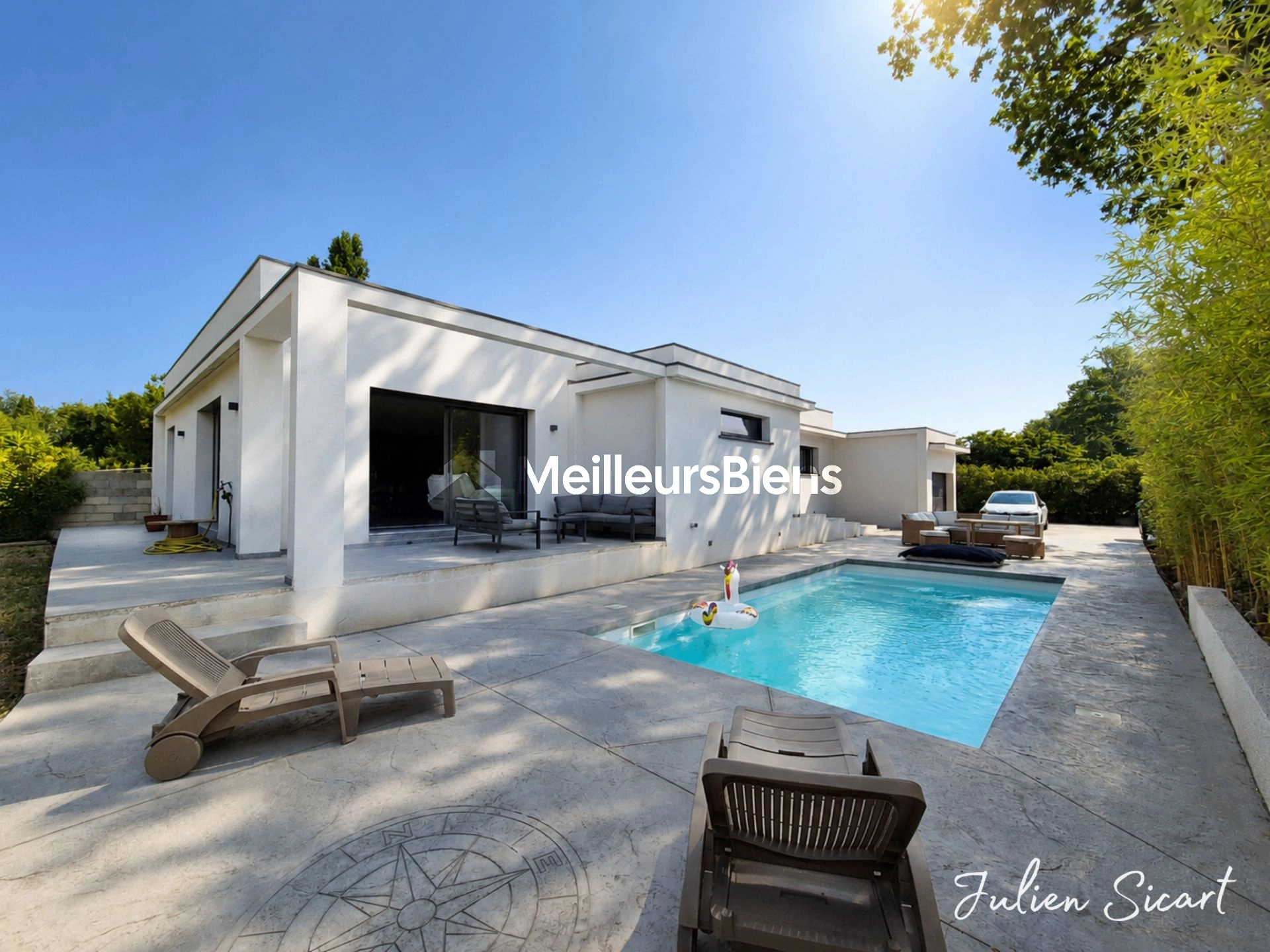 Villa contemporaine plain pied de 172m²