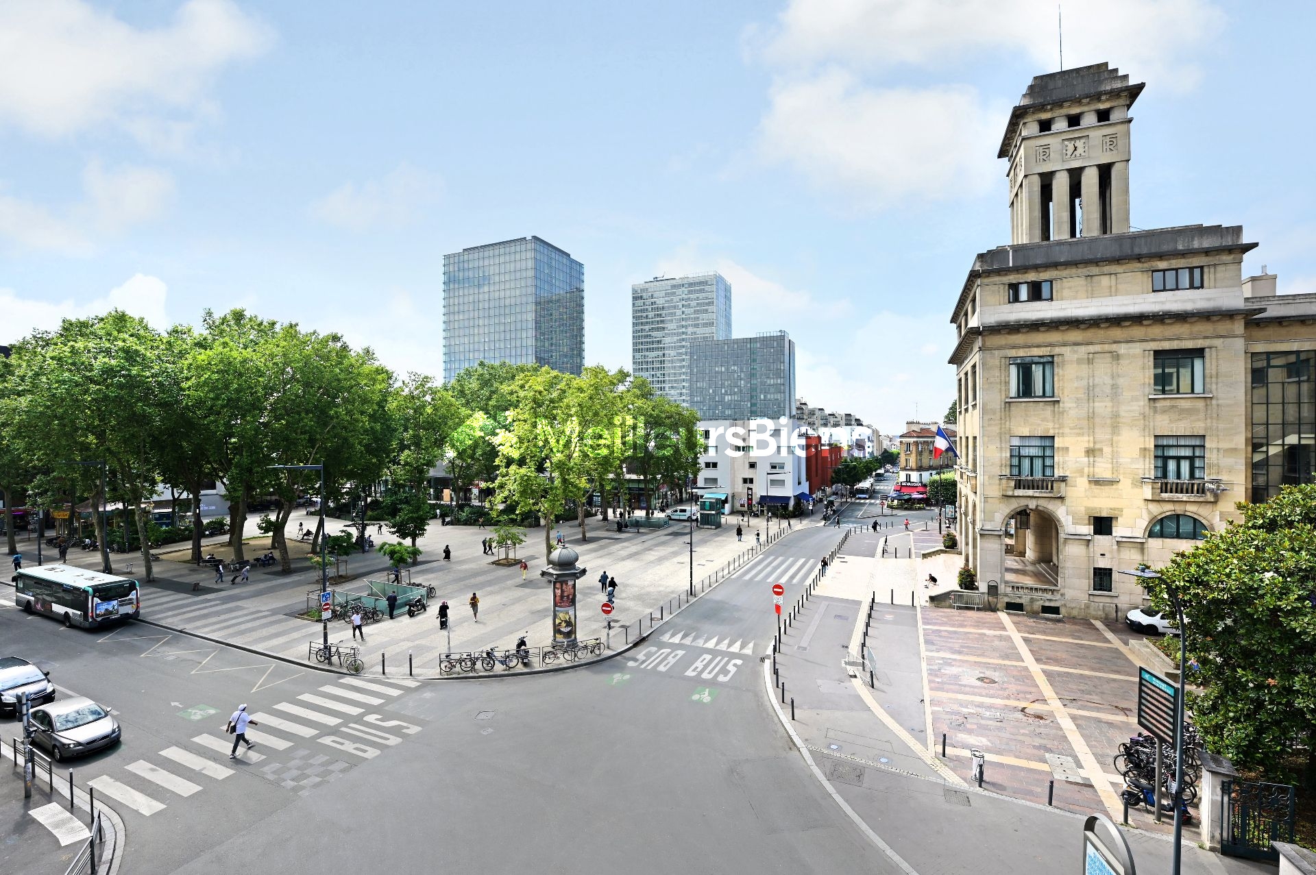 Montreuil 93100 3 pièces de 63 m² au 2e étage lumineux