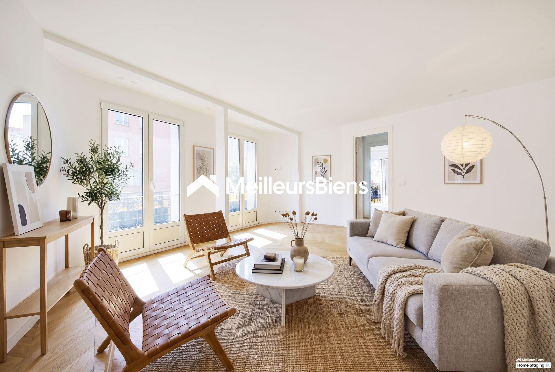 Montreuil 93100 3 pièces de 63 m² au 2e étage lumineux