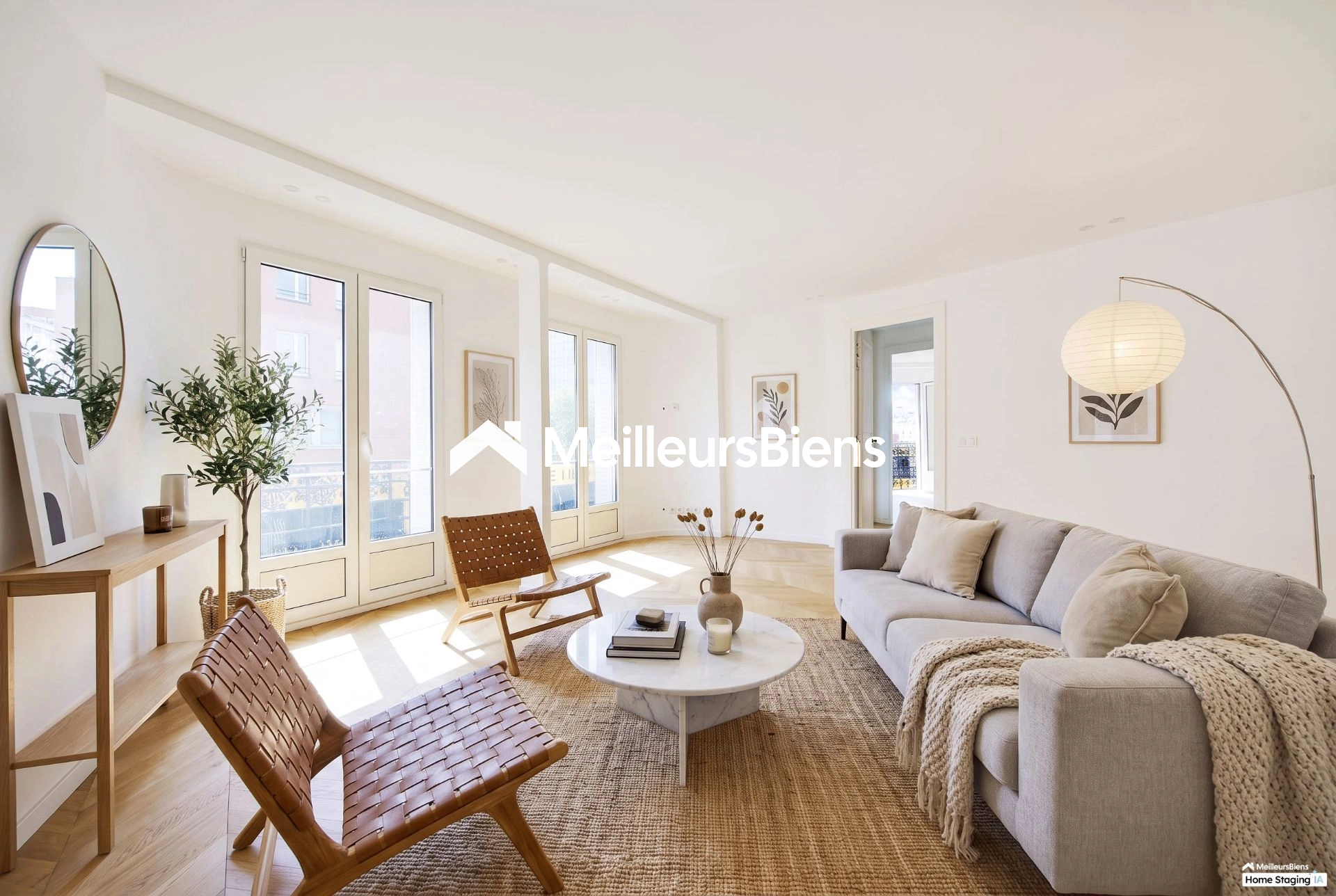 Montreuil 93100 3 pièces de 63 m² au 2e étage lumineux