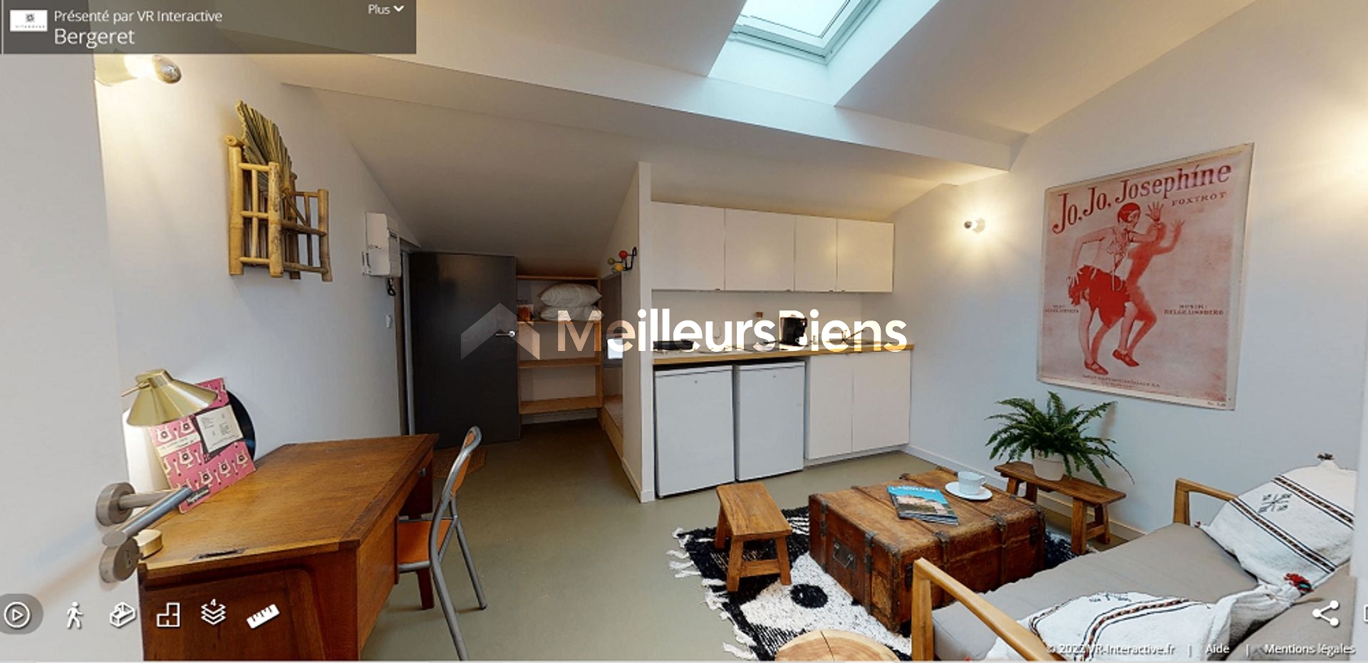 T2bis meublé climatisé – 2 lits doubles - 480€/personne