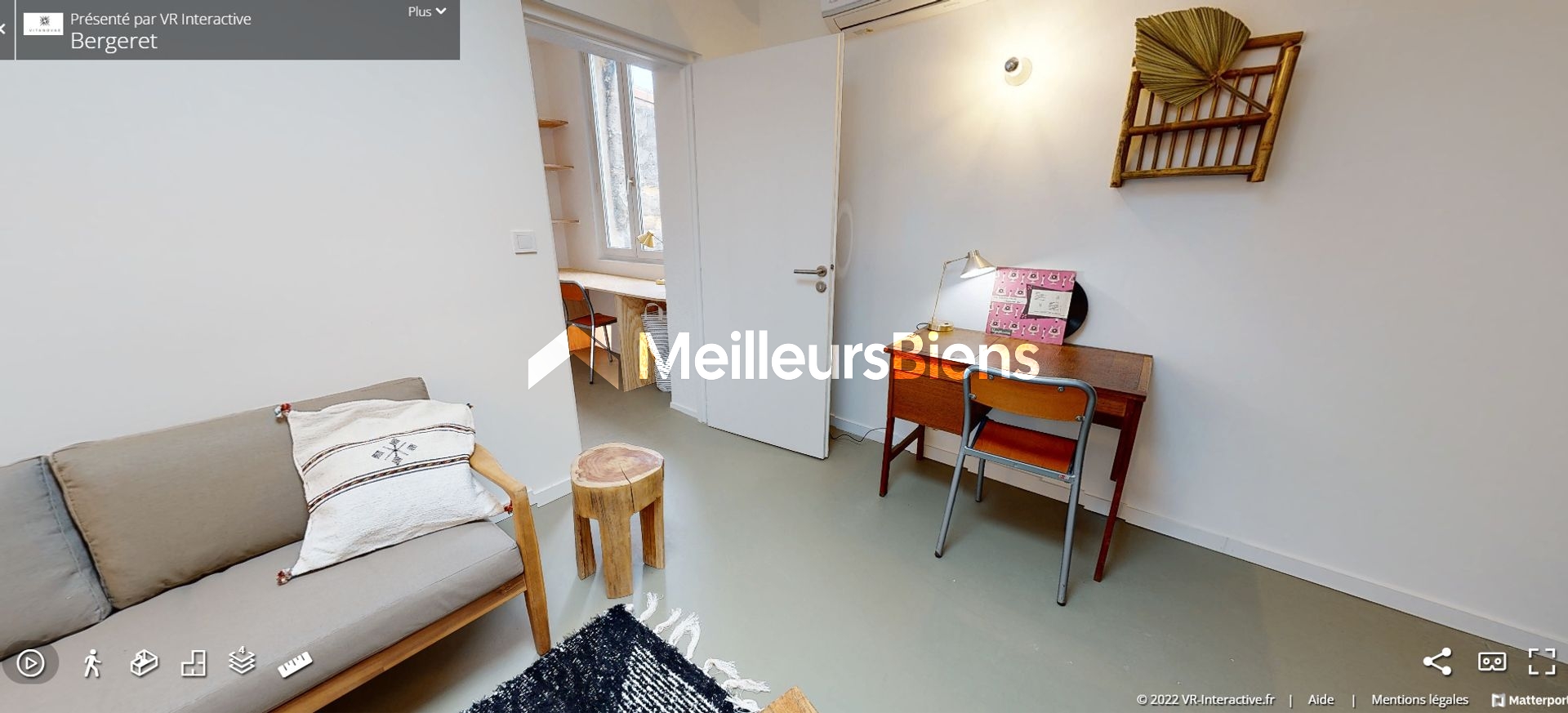 T2bis meublé climatisé – 2 lits doubles - 480€/personne