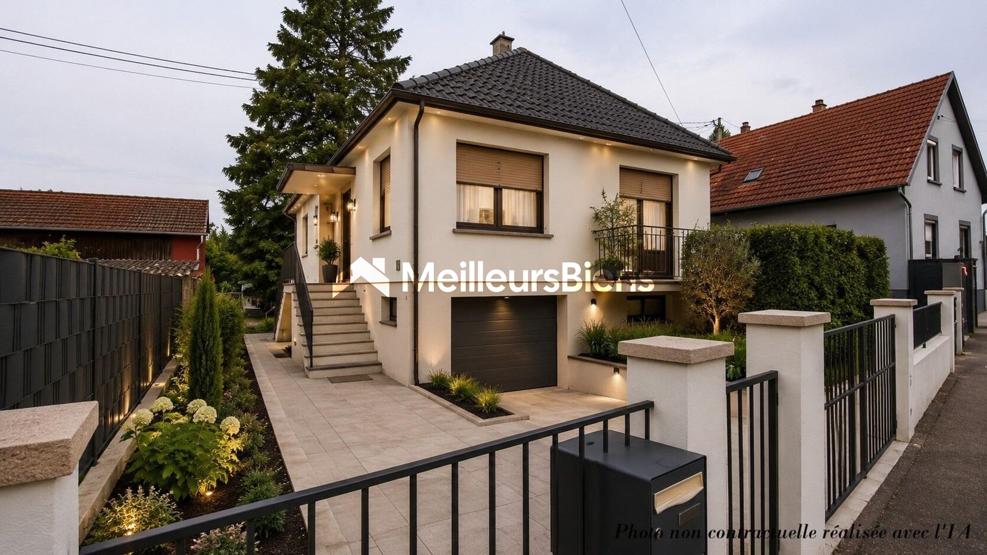 Jolie maison 5 pièces 100 m² à Plobsheim, terrain de 600 m² avec grand garage