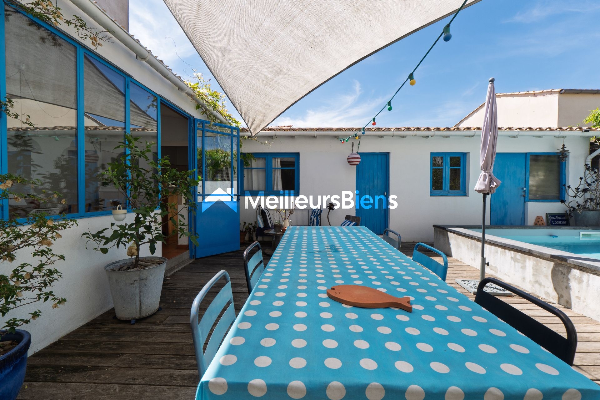 Maison atypique familiale 3 chambres à Sète avec buanderie et débarras