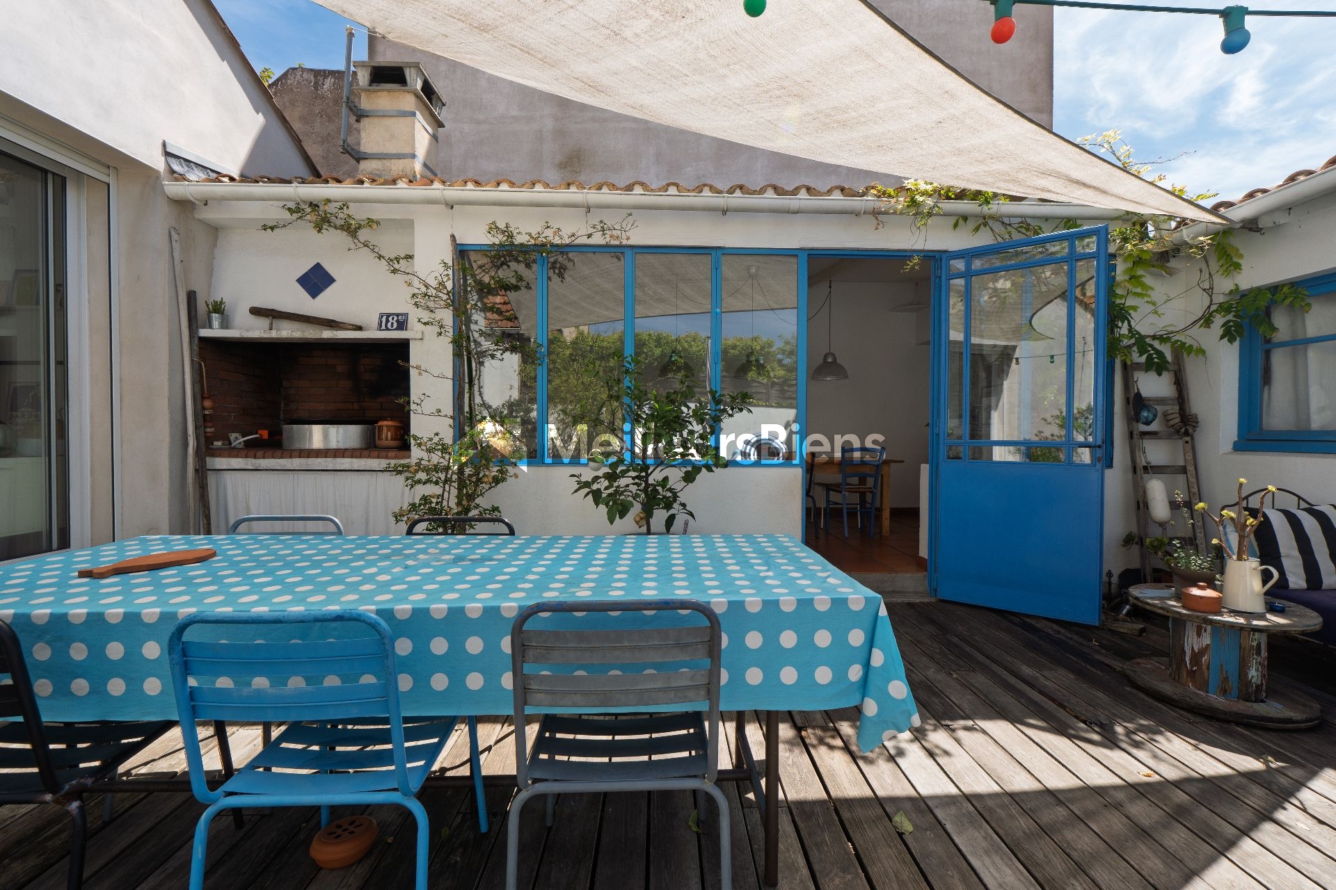 Maison atypique familiale 3 chambres à Sète avec buanderie et débarras