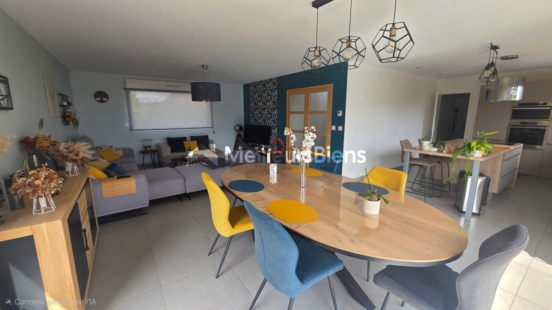 Maison familiale avec terrasse pergola et garage à Estreux