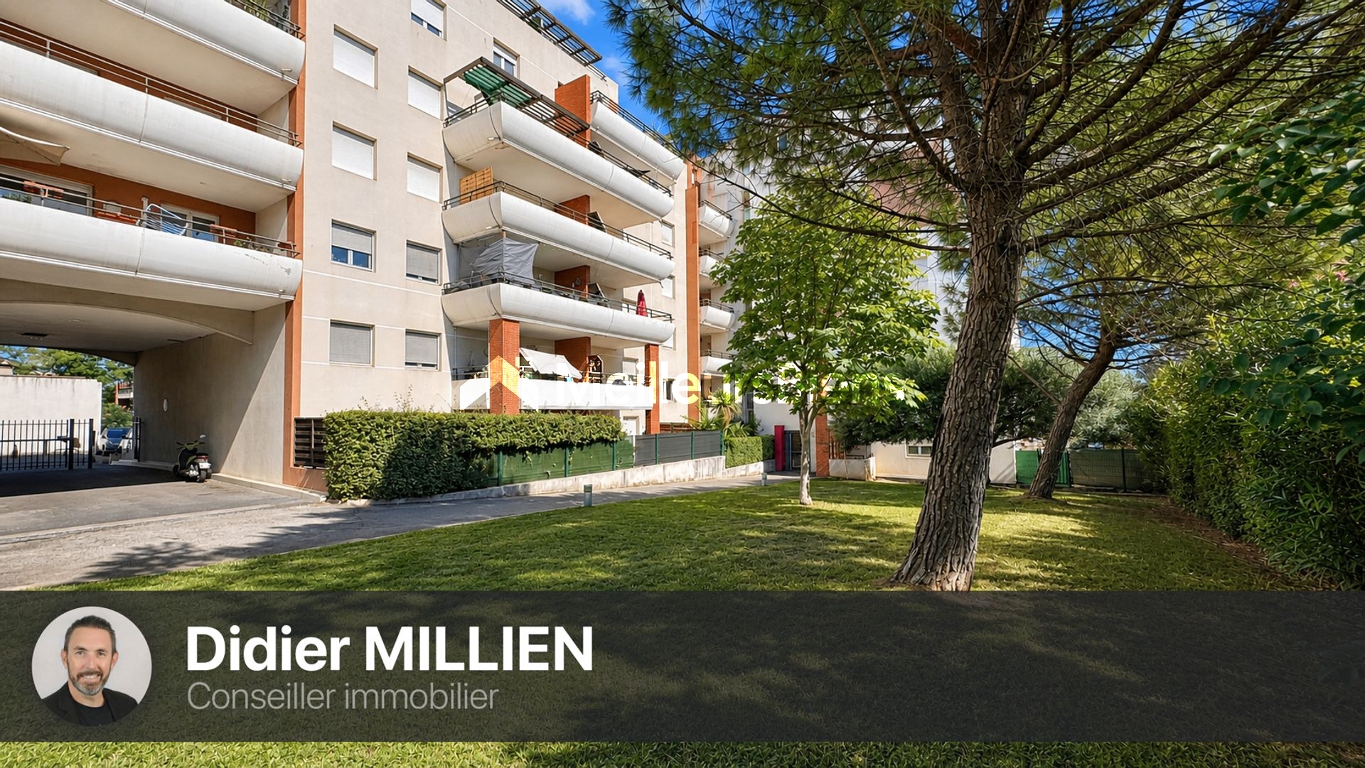 Montpellier Grand M, T3 rénové avec terrasse, parking et vue jardin
