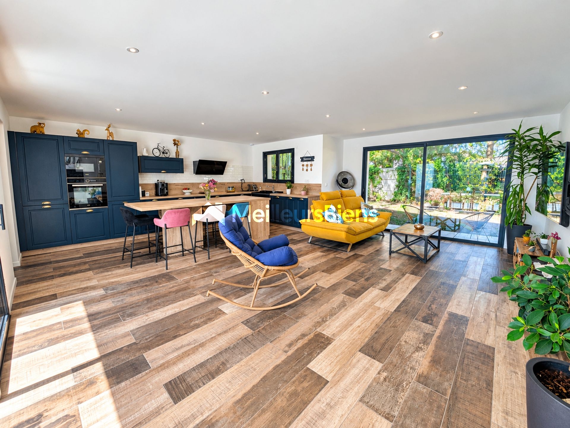 Mesquer 44420, maison de plain pied avec 3 chambres et piscine