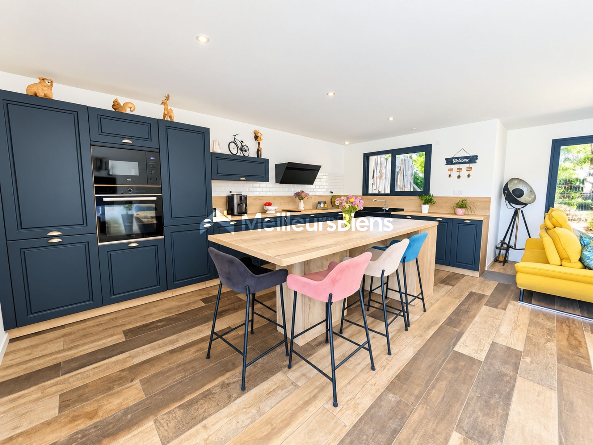Mesquer 44420, maison de plain pied avec 3 chambres et piscine