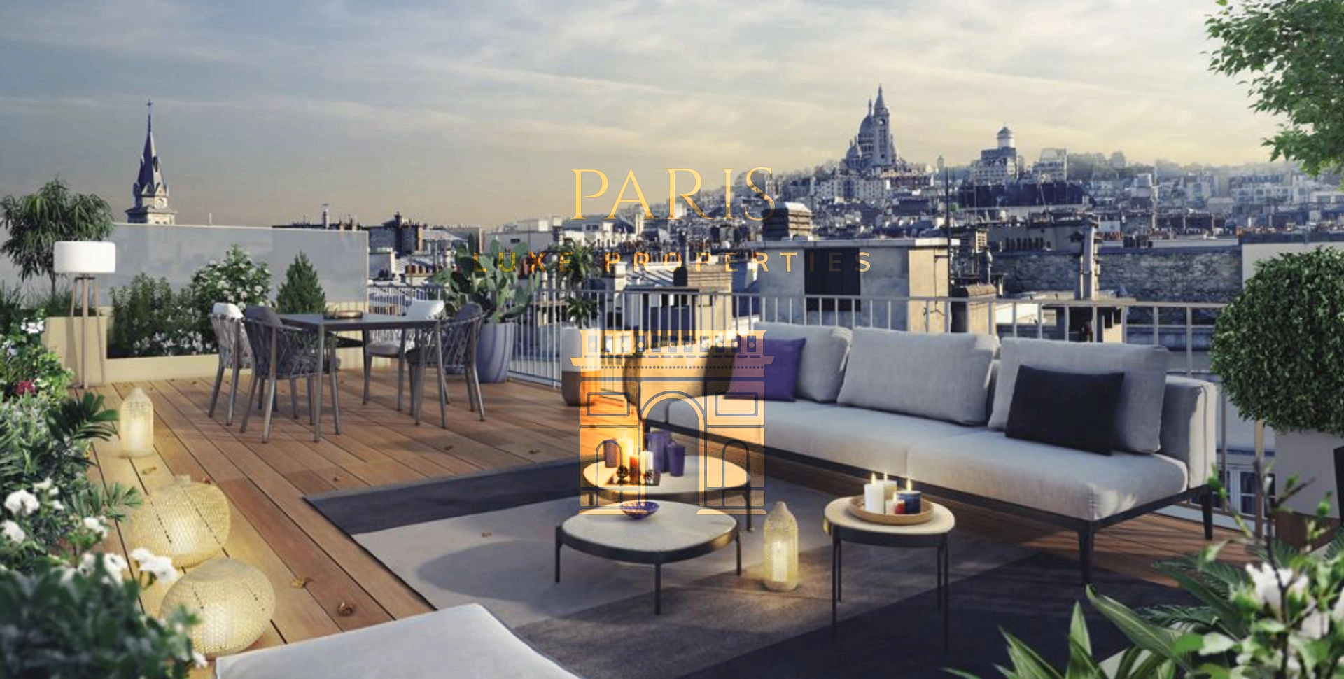 Paris 18e - Jules Joffrin - 3 pièces - 64.5 m² + 68 m² de terrasse et balcon en duplex