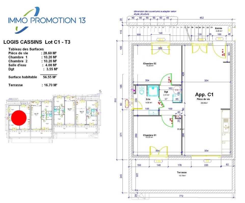 EXCLUSIVEMENT LE DERNIER APPARTEMENT EN CONSTRUCTION SUR EYGUIERES