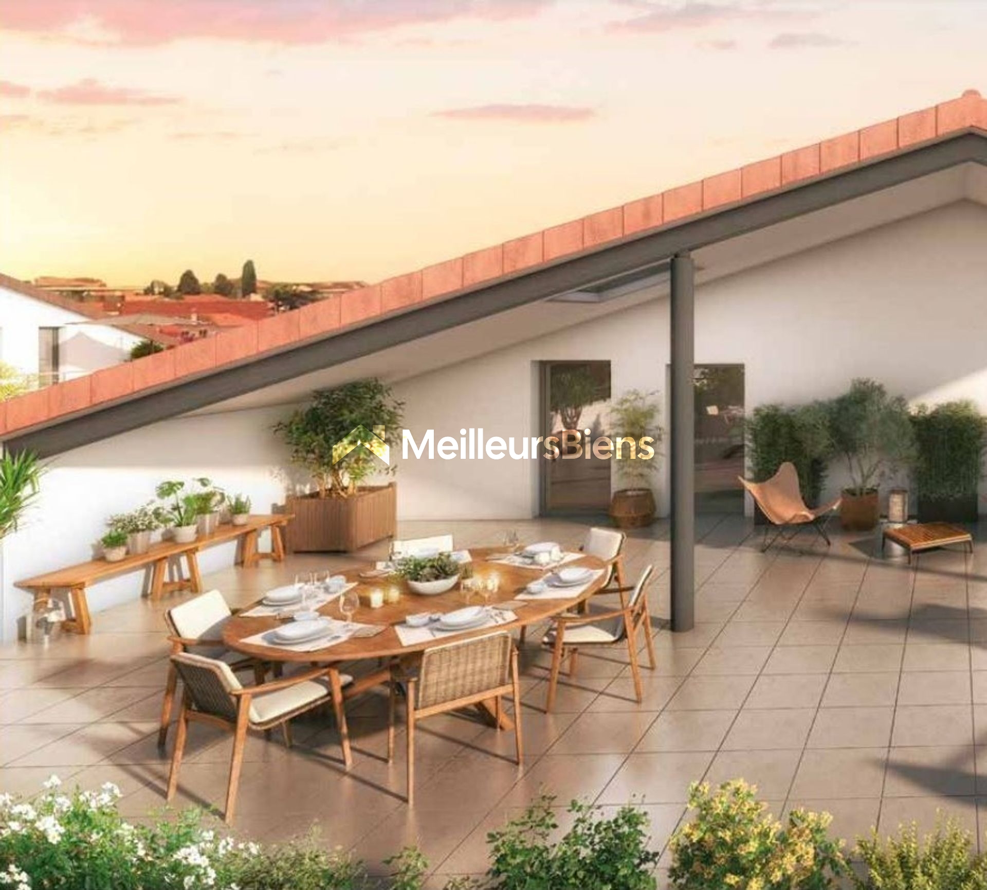 Balma: superbe T4 neuf au dernier étage avec terrasse de 50m2 dans résidence senior